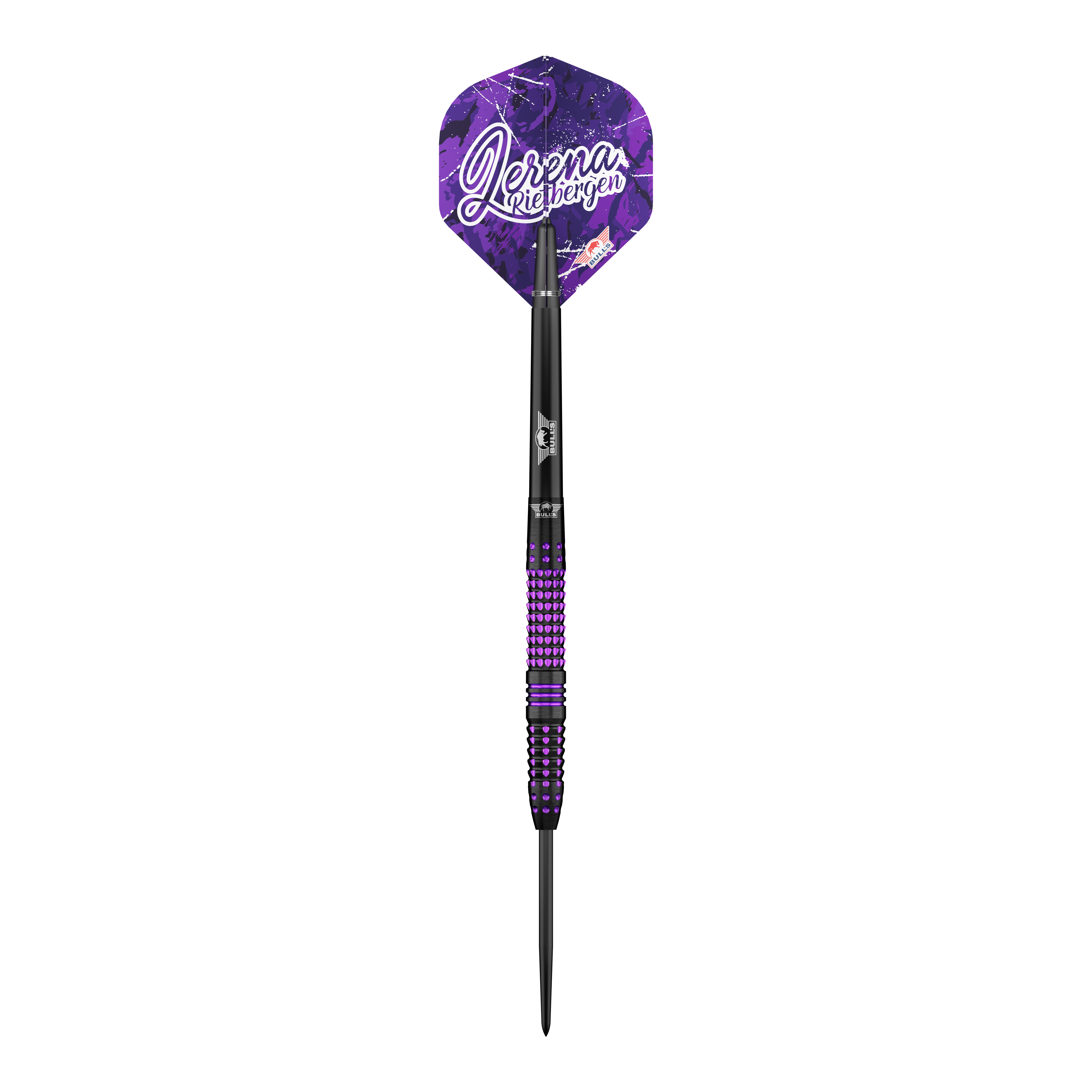 Bulls NL Lerena Rietbergen steel darts - 24g Das Produkt Bulls NL Lerena Rietbergen Steeldarts - 24g ist abgebildet. Die Steeldarts sind auf dem Bild deutlich erkennbar.