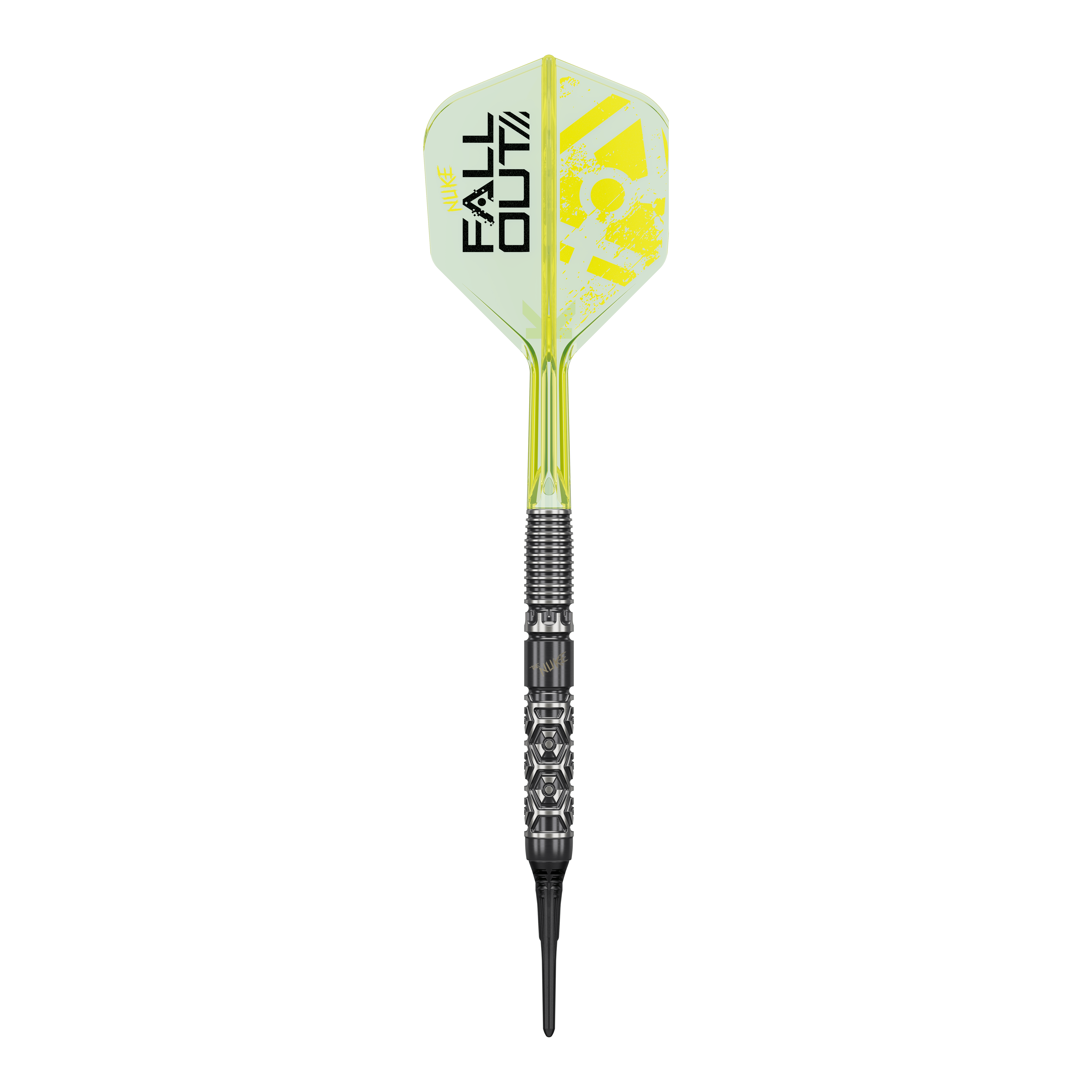 Target Luke Littler Nuke Fallout Soft Darts - 19g Zu sehen sind die Target Luke Littler Nuke Fallout Softdarts - 19g. Das Produkt zeichnet sich durch hohe Präzision und gutes Design aus.