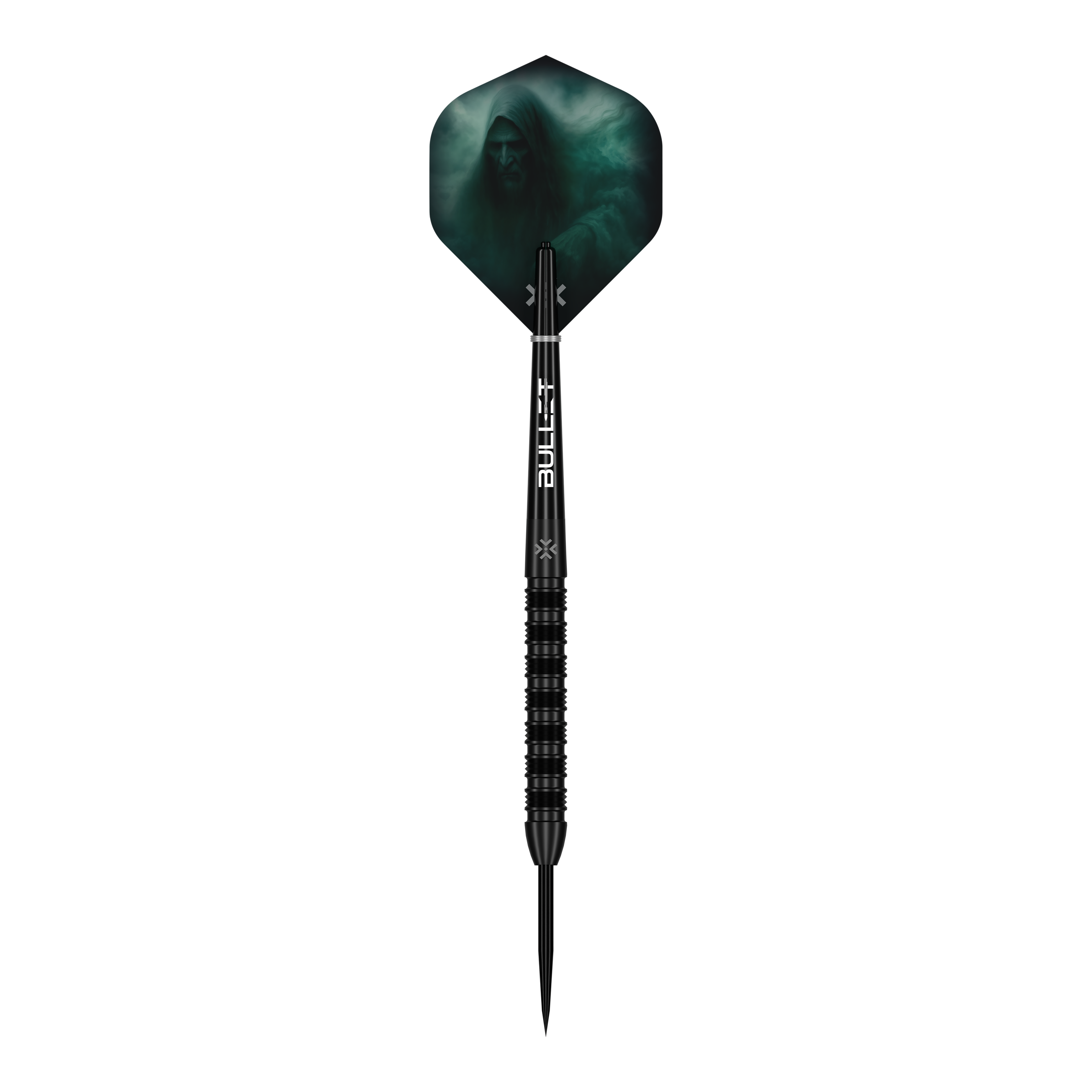 Bullet Shadow steel darts Das Produkt Bullet Shadow Steeldarts ist auf diesem Bild zu sehen. Es handelt sich um stabile und präzise Steeldarts für das Dartspiel.