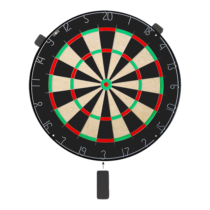 Karella Dartboard BullOut Set including 2 sets of steel darts Abgebildet ist das Karella Dartboard BullOut Set inklusive zwei Sätzen Steeldarts. Dieses Set ist ideal für das heimische Dartspiel.