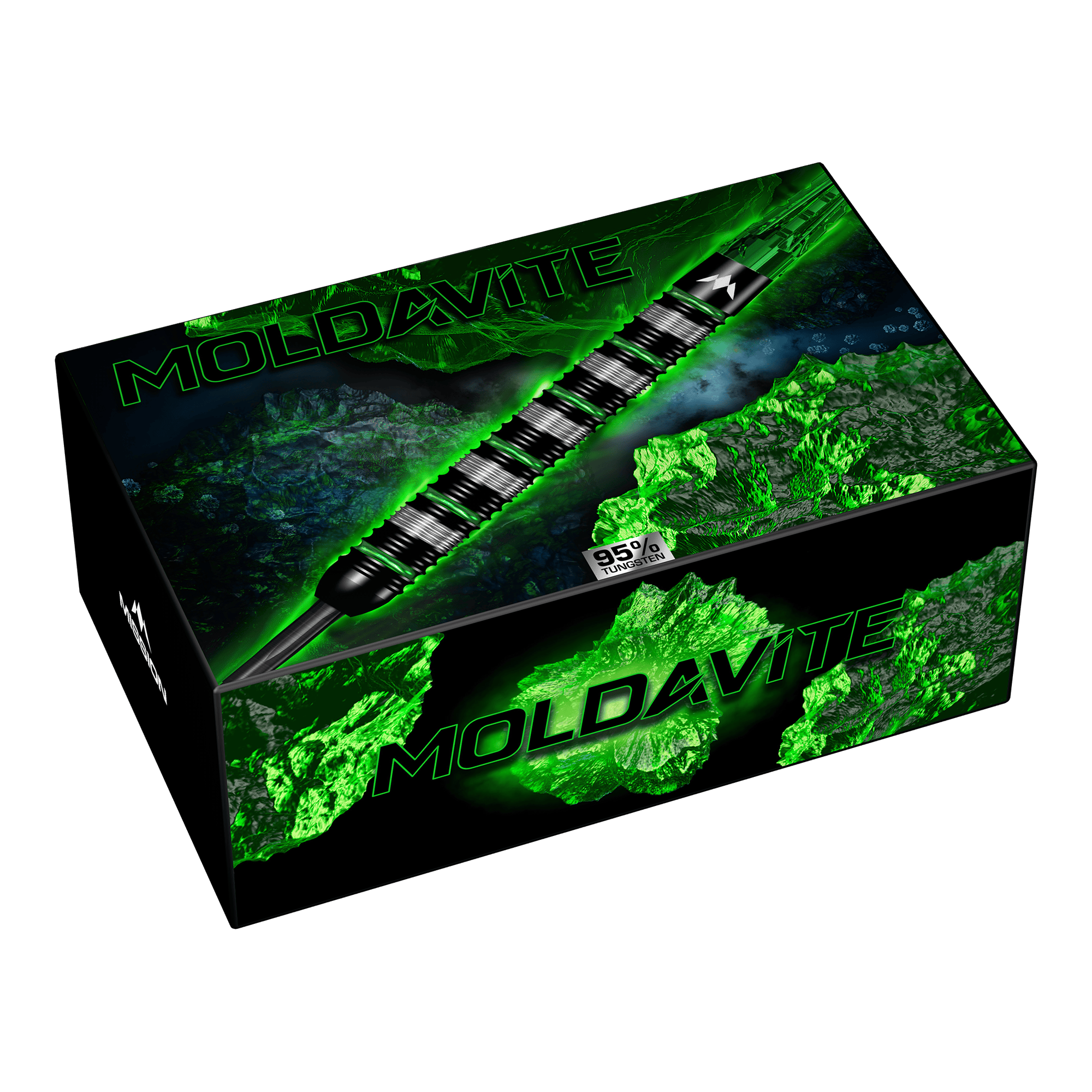 Mission Moldavite Steel Darts - 23g Mission Moldavite Steeldarts - 23g ist das abgebildete Produkt. Es handelt sich um hochwertige Steeldarts für Dartspieler.