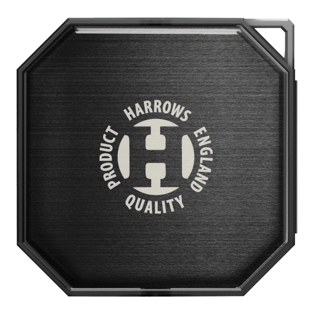 Harrow's Premium Quick Point Tool Case Das Bild zeigt das Harrows Premium Quick Point Tool Case. Es handelt sich um eine hochwertige Aufbewahrungslösung für Dartzubehör.