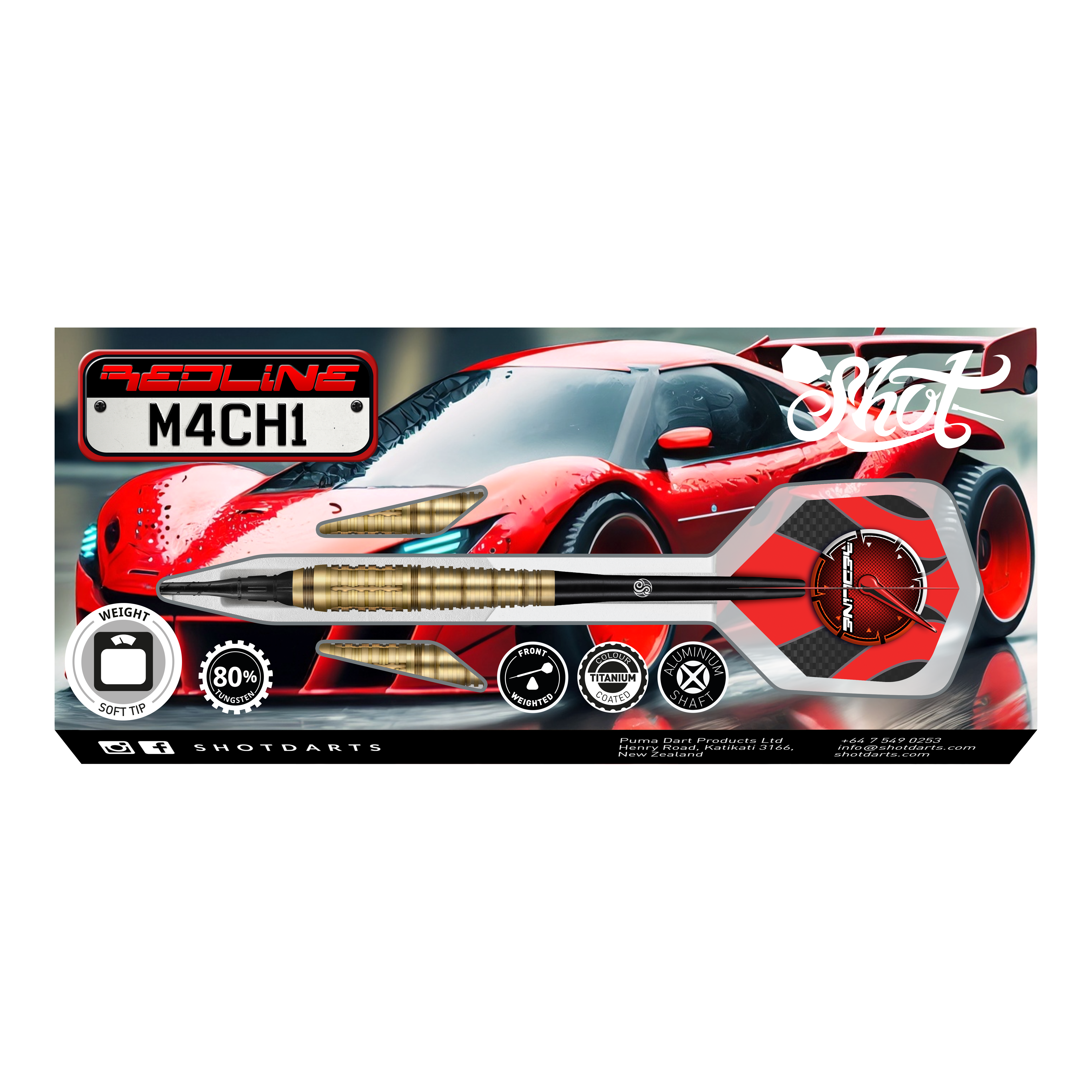 Shot Redline Mach 1 Softdarts - 20g