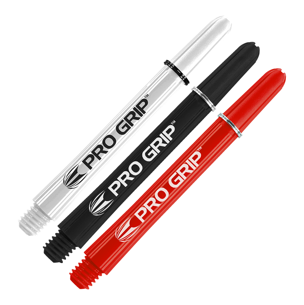 Target Pro Grip Shafts - 3 Sets - Schwarz Weiß Rot