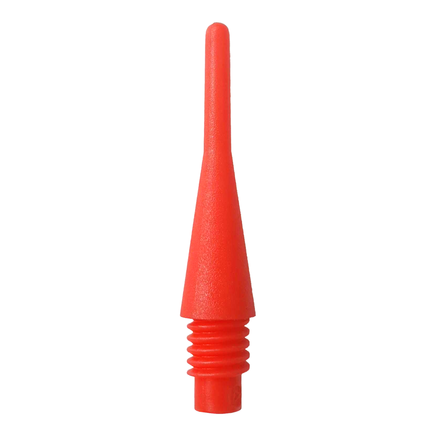 Shorties (200er Pack) - Spitzen Das Bild zeigt eine rote Softdartspitze. Die Spitze hat ein Schraubgewinde am unteren Ende.