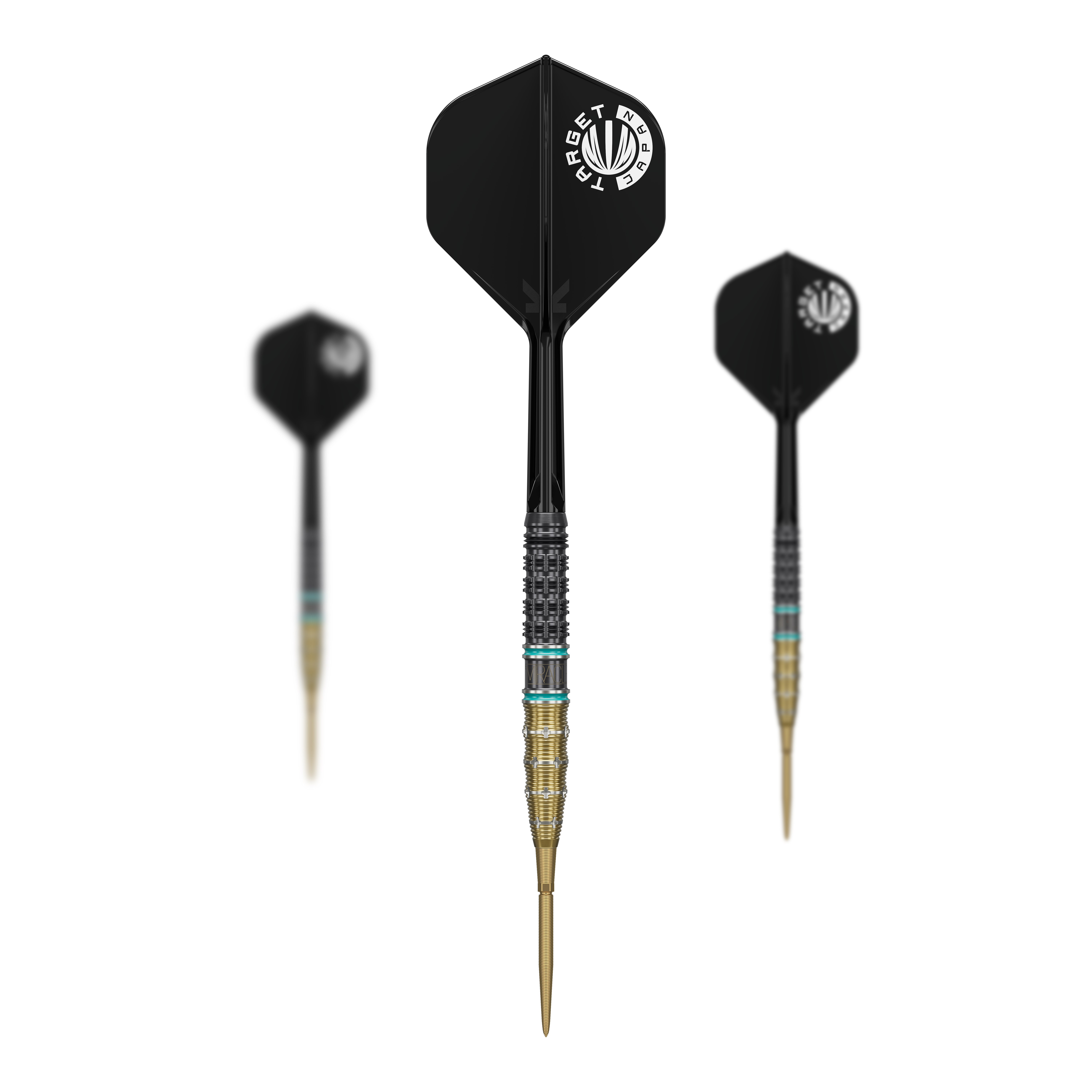 Gezeigt wird ein Set der Target Japan Mikuru Suzuki The Miracle GEN7.5 Swiss Point Steeldarts. Das Set enthält mehrere Darts in hochwertiger Ausführung.