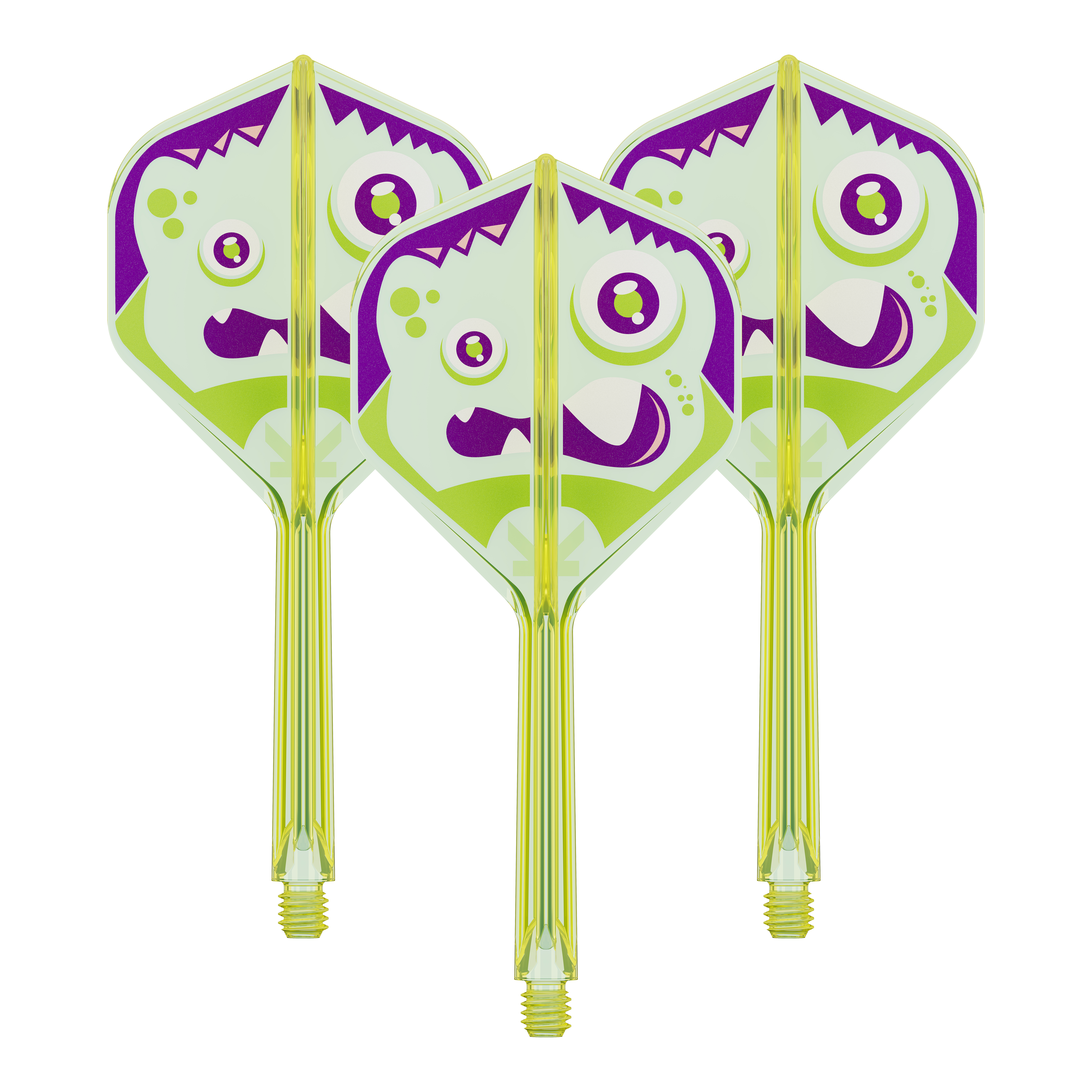 Target Japan K-Flex Xeno No2 Standard Flights Das Bild zeigt ein Set von Target Japan K-Flex Xeno No2 Standard Flights, 33 mm. Dieses Set wird im Dartsport verwendet.