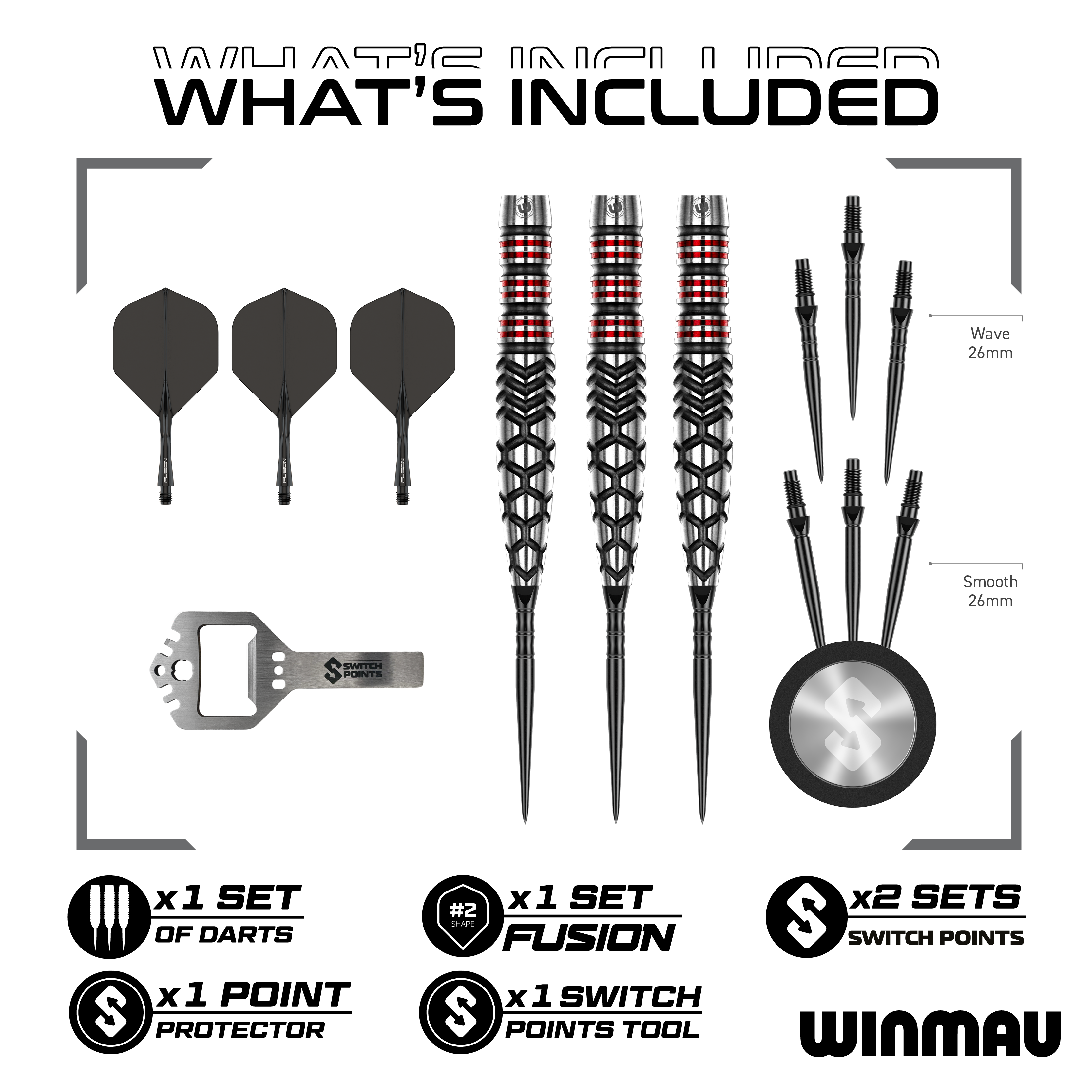 Winmau Fornax Torpedo Switch Points Steeldarts Abgebildet sind die Winmau Fornax Torpedo Switch Points Steeldarts. Sie zeichnen sich durch ihr innovatives Design und hochwertige Verarbeitung aus.