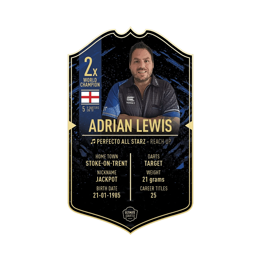 Ultimate Darts Card - Adrian Lewis