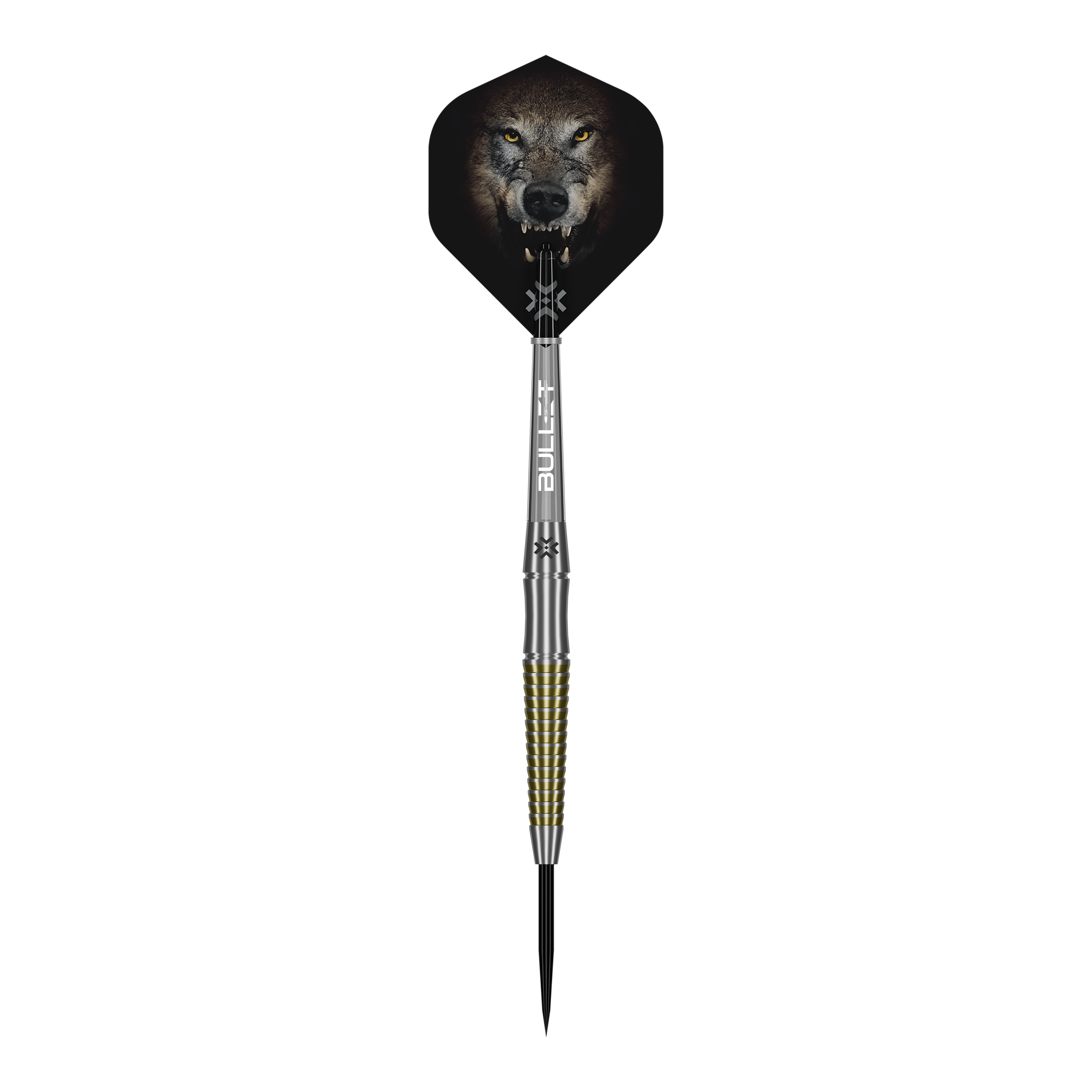 Bullet Fang steel darts Hier sieht man die Bullet Fang Steeldarts aus einer anderen Perspektive. Die Details der Darts sind gut erkennbar.