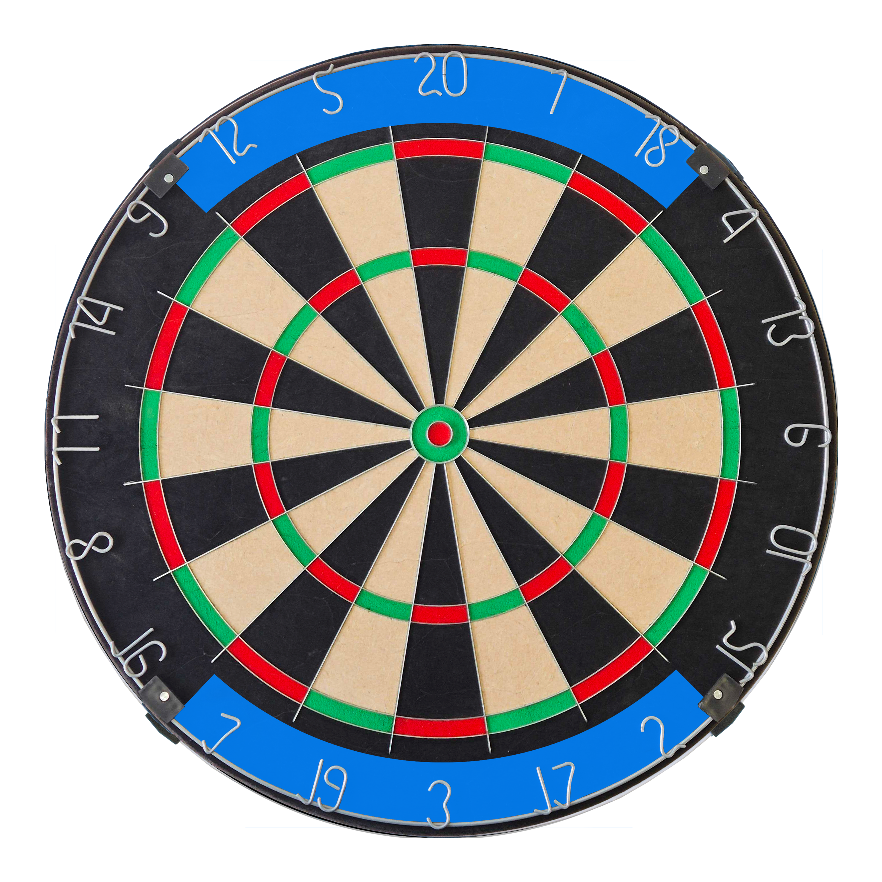 Das Bild zeigt ein Dartboard mit Wunschtext. Es handelt sich um ein klassisches Dartboard mit einer individuellen Beschriftung.