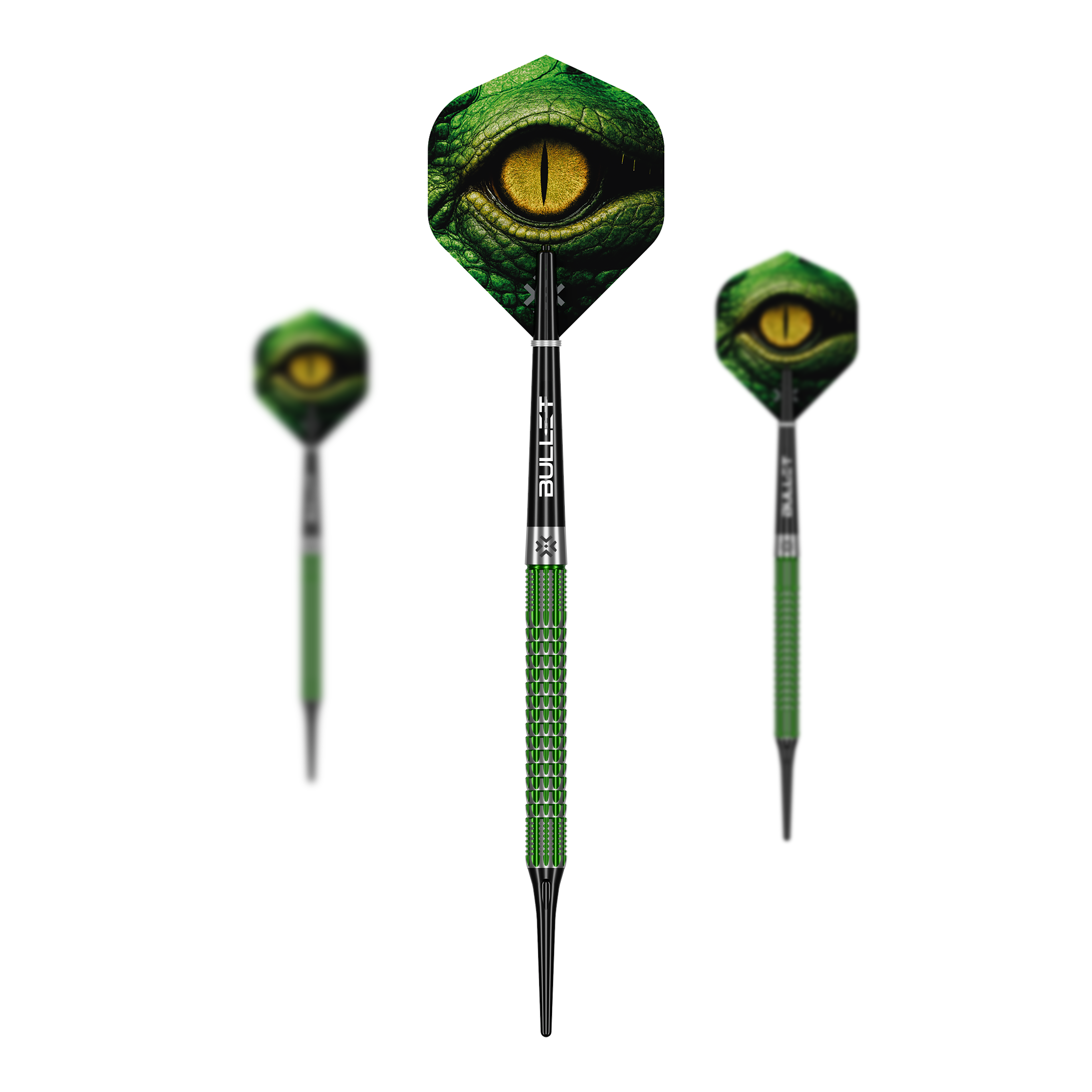 Bullet Gator Softdarts - 20g Abgebildet ist das Set Bullet Gator Softdarts - 20g. Diese Darts sind leicht und ideal für Softdart-Spieler.