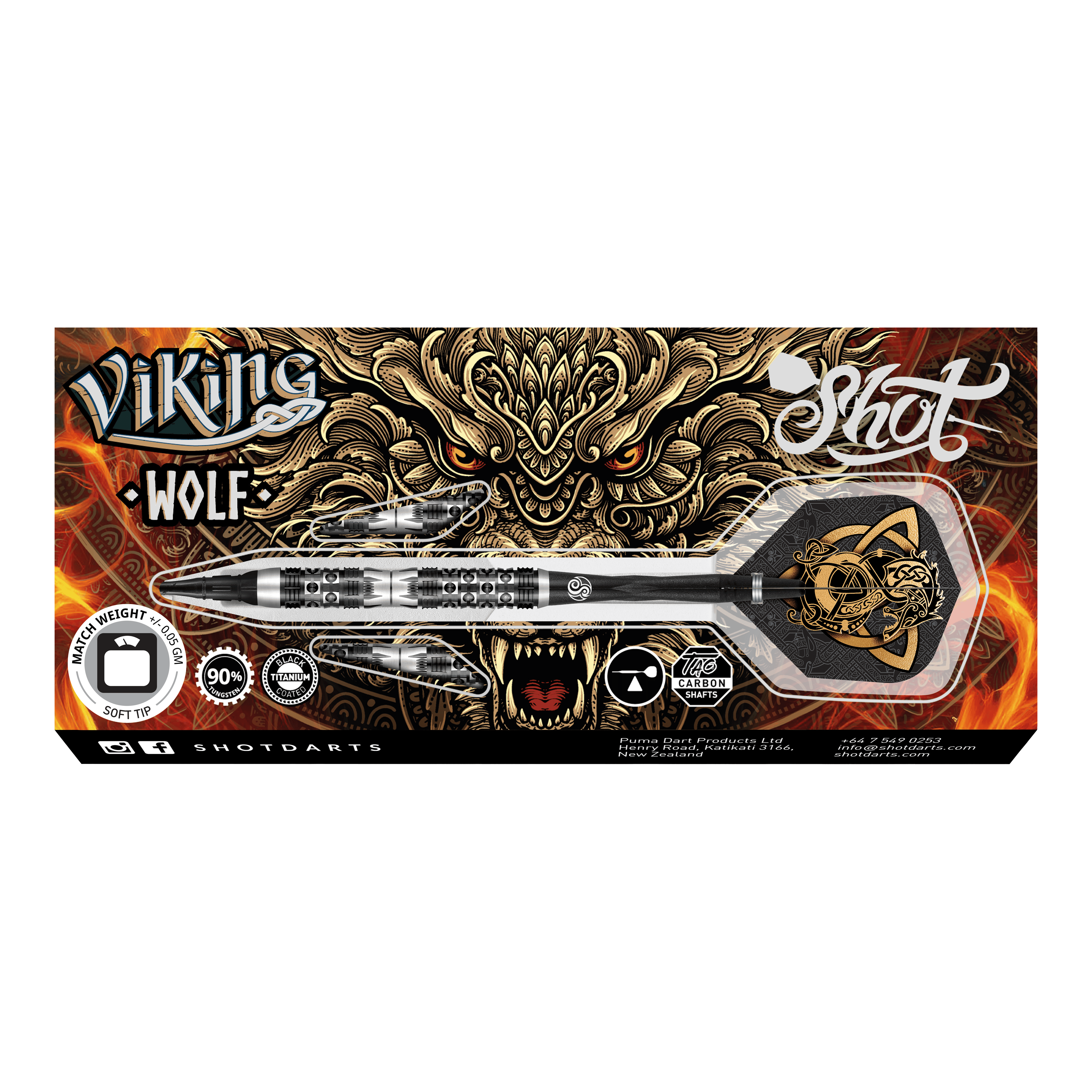 Shot Viking Wolf soft darts - 20g