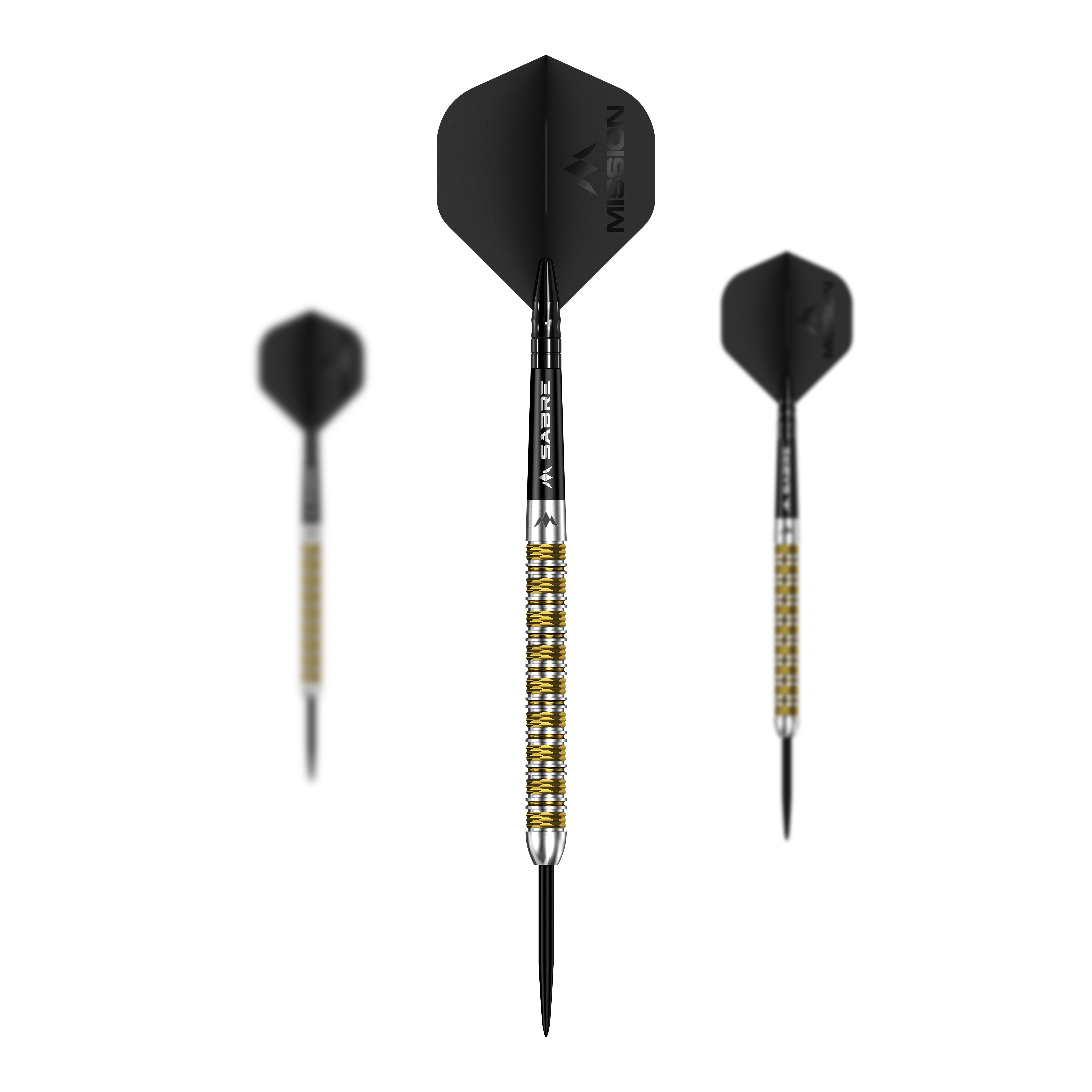 Mission Kinsuji Steeldarts sind hochwertige Steeldarts. Dieses Bild zeigt das Produkt in Originalausführung.