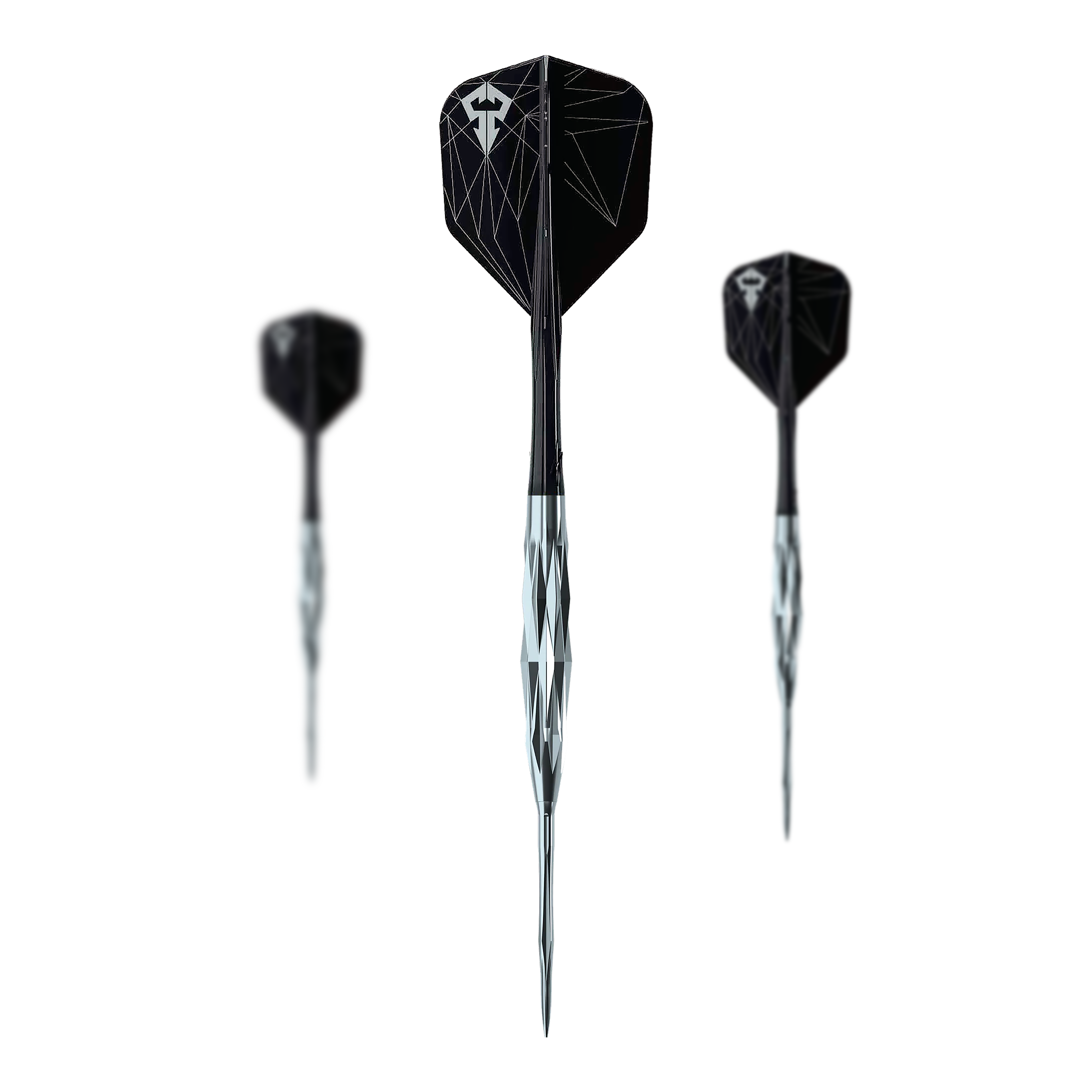 Auf dem Bild sind die Caliburn Starships Series Hyperion Steeldarts im Set zu sehen. Sie eignen sich perfekt für Steeldart-Enthusiasten.