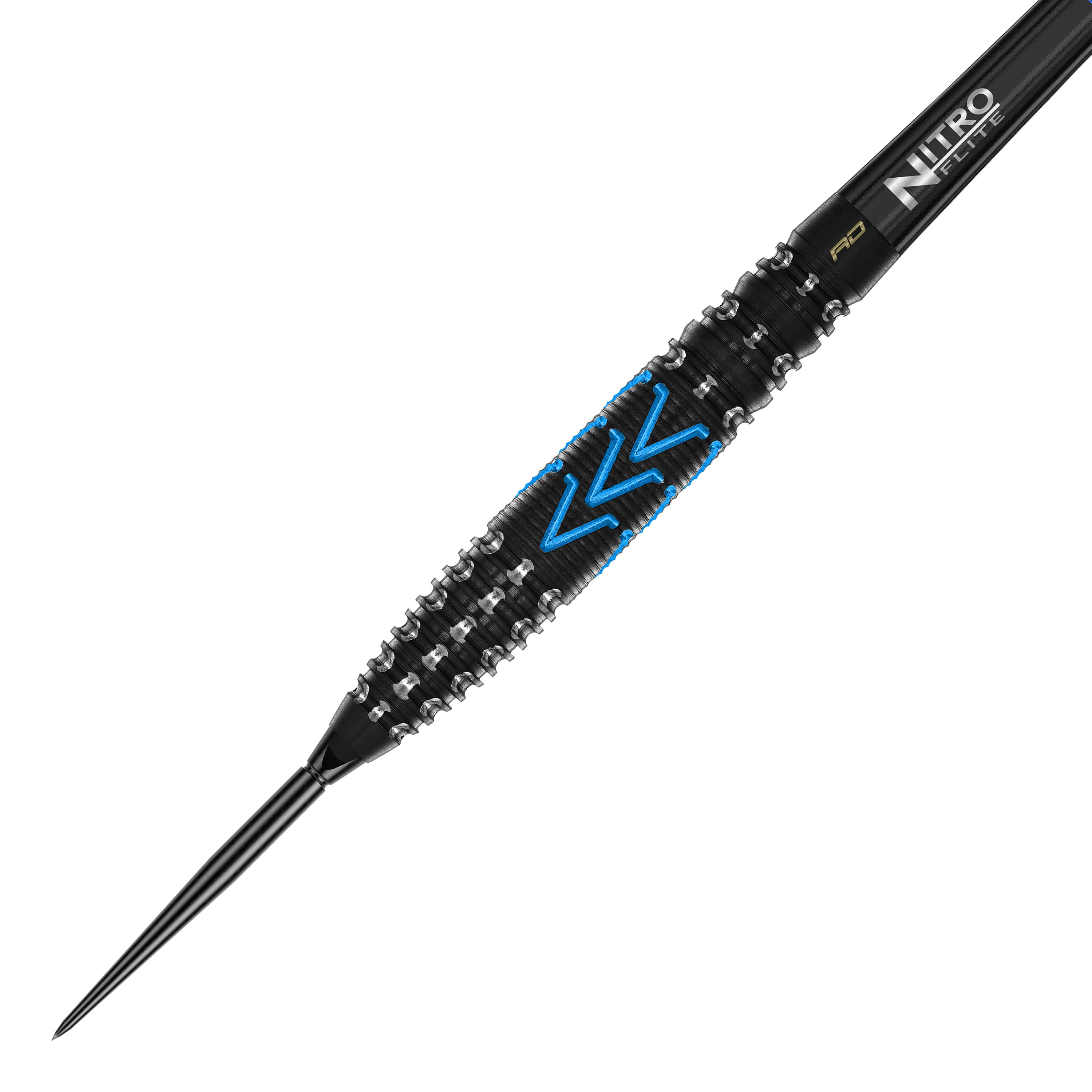 Abgebildet sind die Red Dragon AMP Torpedo Switch Point Steeldarts. Die Darts haben ein modernes Design und präzise Verarbeitung.