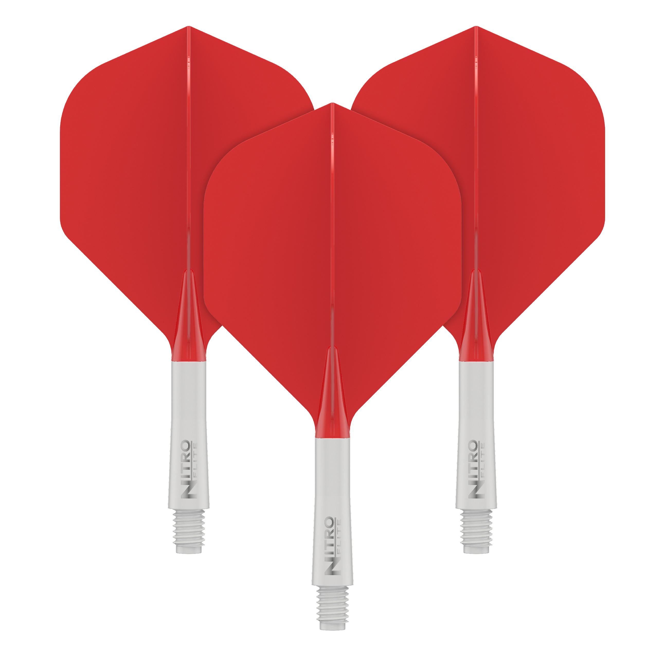 Red Dragon Nitroflite - White Shaft Red No2 Flights Abgebildet ist ein Red Dragon Nitro Flite Dart Flight, Weiß und Rot, No2, Short (22mm). Dieses Ersatzteil wird für Dartpfeile verwendet.