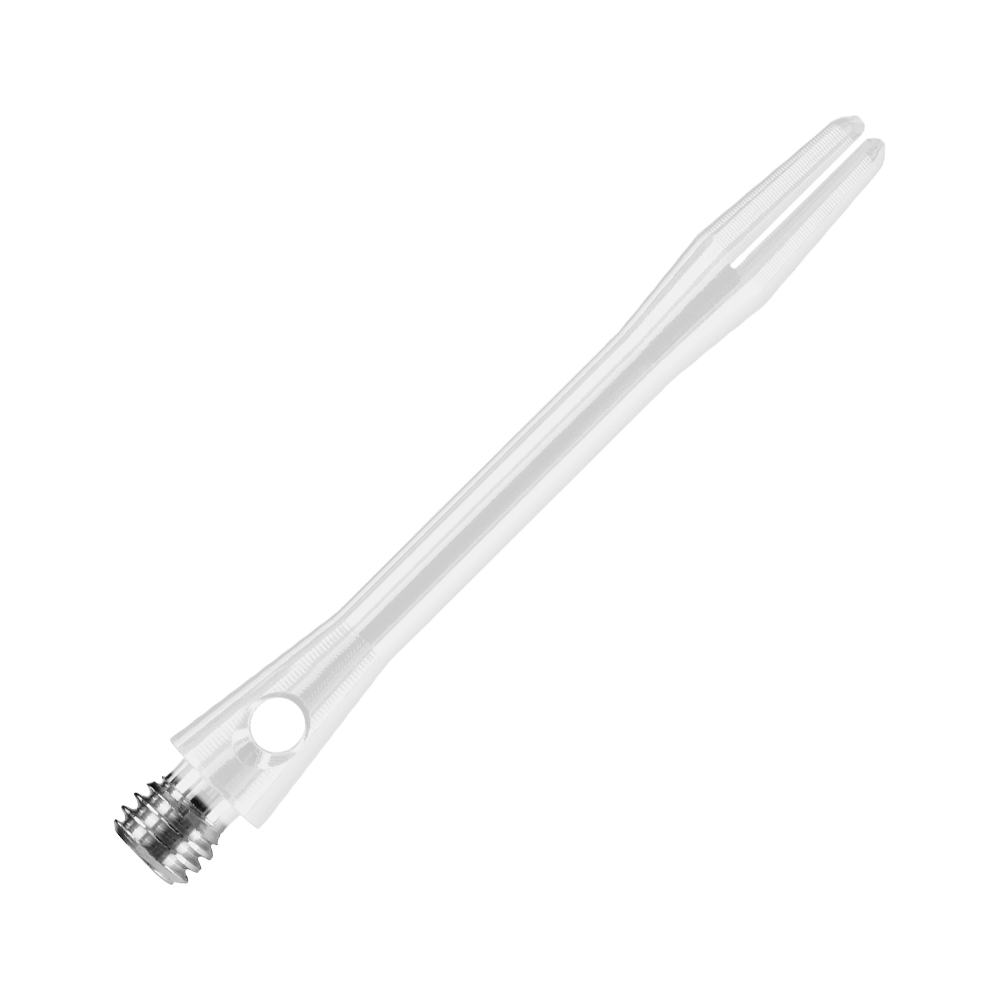 HR373_Harrows_Keramic_Shafts_Weiss_41mm_2 Das Bild zeigt einen weißen Keramic Shaft von Harrows. Es handelt sich um einen Schaft für Dartpfeile mit einem glänzenden, glatten Design.