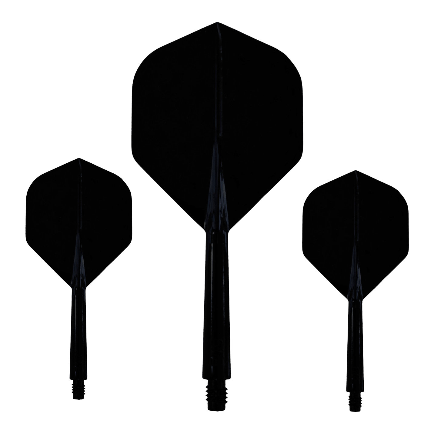 Evolution EVO1 Flight Shaft System - Black Dieses Bild zeigt das Evolution EVO1 Flight-Shaft-System in Schwarz. Es ist deutlich das Design und die Form des Produkts zu erkennen.