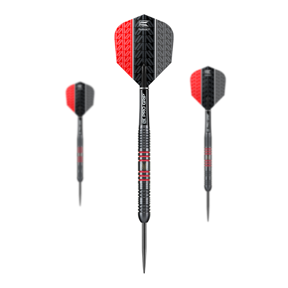 Target Vapor8 Black Red Steeldarts