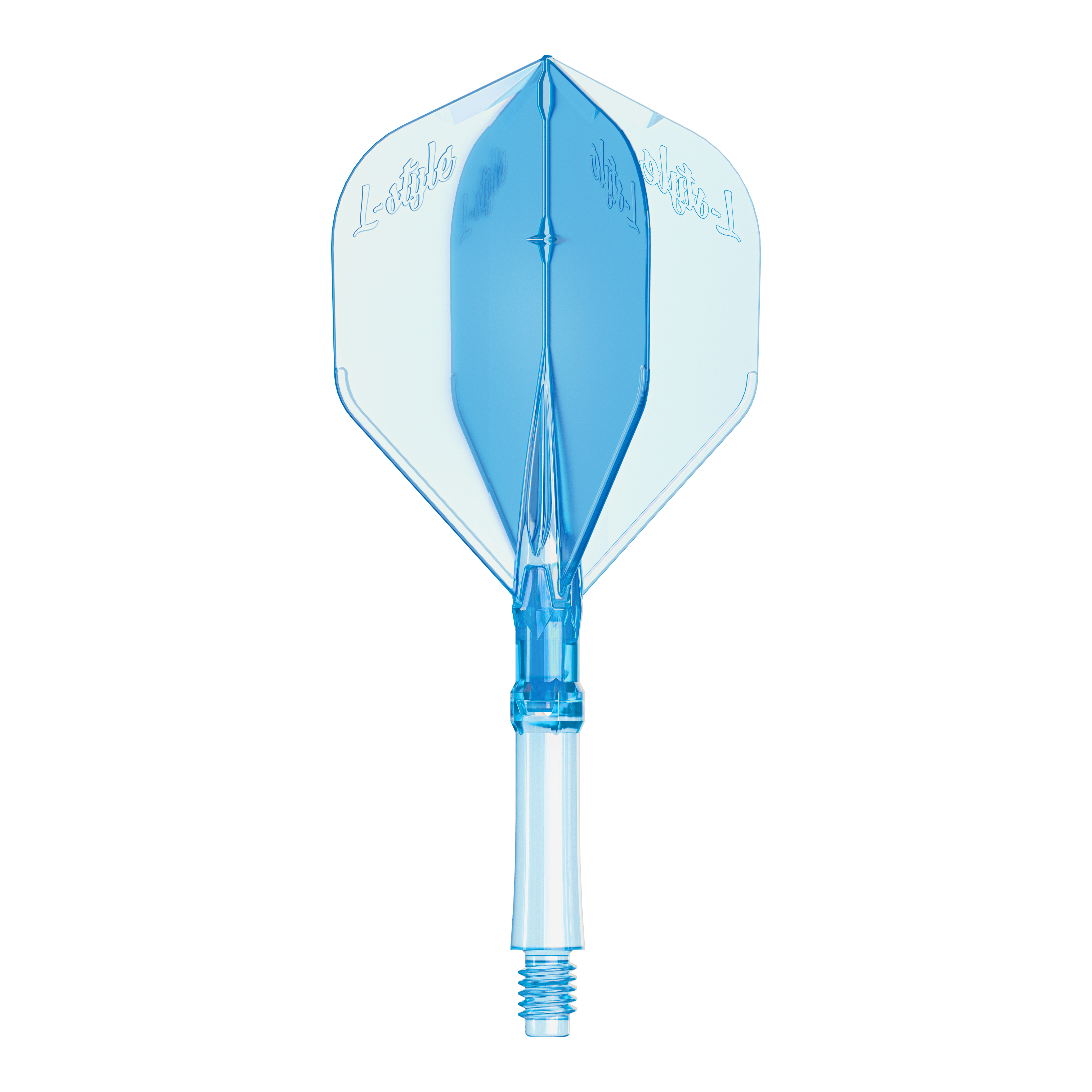 L-Style L-System Flights - Clear Blue Abgebildet sind L-Style L-System Flights in klarer blauer Farbe, Größe Medium. Diese Flights dienen als Ersatzteile für Dartpfeile.
