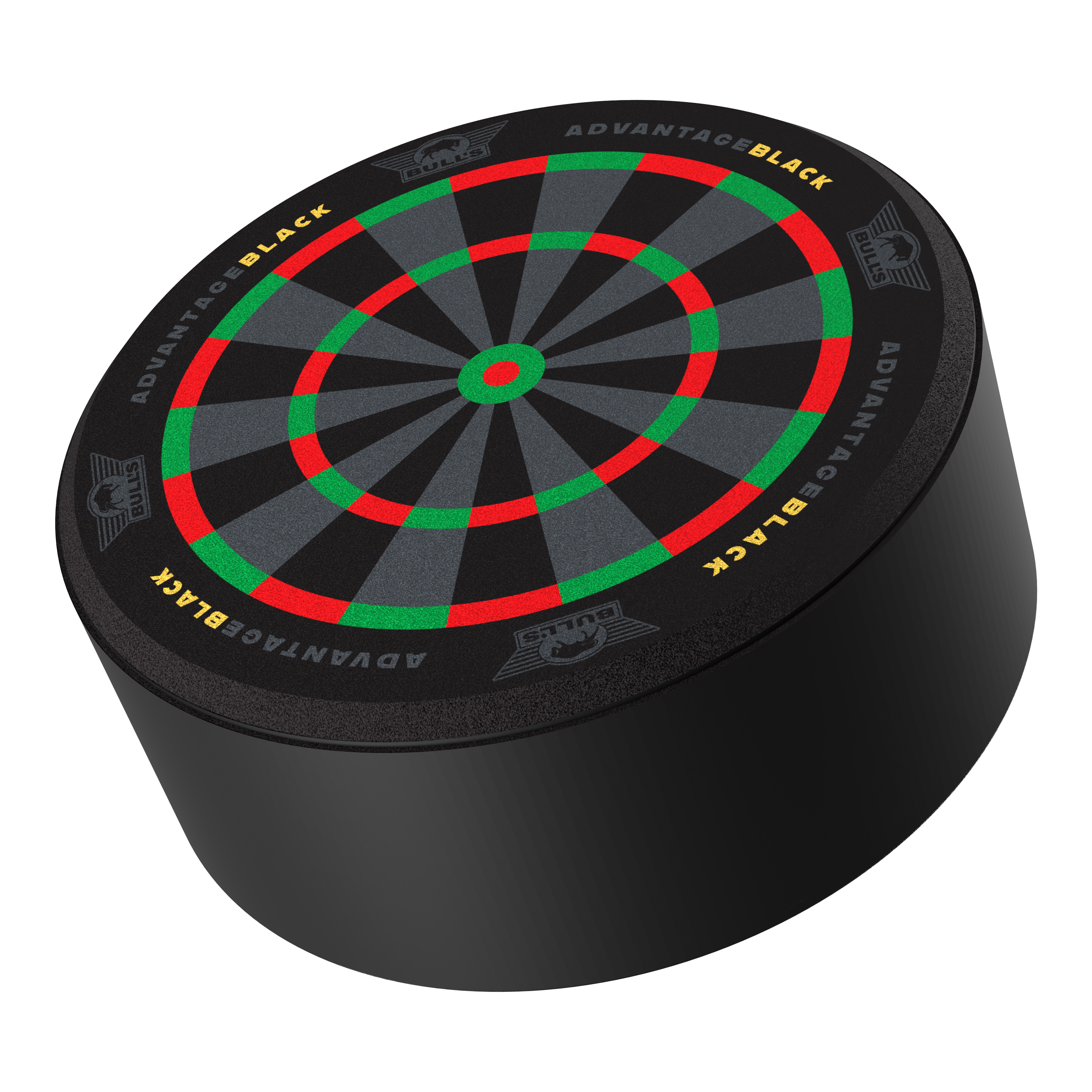 Das Bild zeigt den Bulls NL Advantage Black Mini Dart Display Darthalter. Es ist ein spezieller Halter zur Präsentation von Darts.