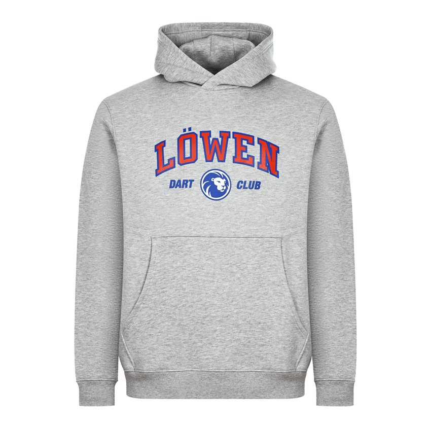 Löwen Collection Club Hoodie Das Bild zeigt einen Löwen Kollektion Club Hoodie. Der Hoodie bietet Komfort und Stil für Clubmitglieder.