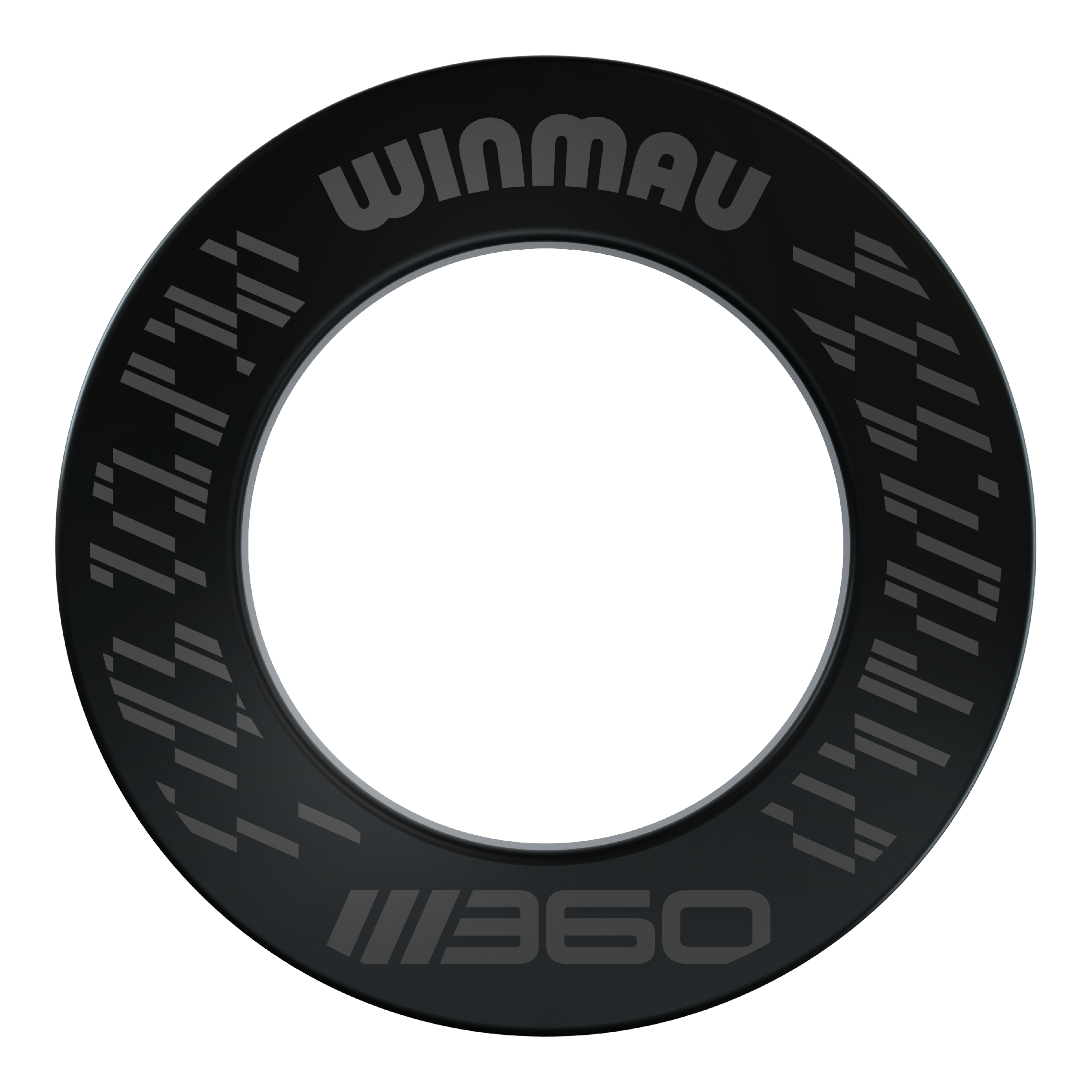 Winmau Blade 360 Dartboard Surround - Black Das Bild zeigt das Winmau Blade 360 Dartboard Surround in Schwarz. Diese Dartboard-Umrandung schützt die Wand und bietet ein professionelles Aussehen.