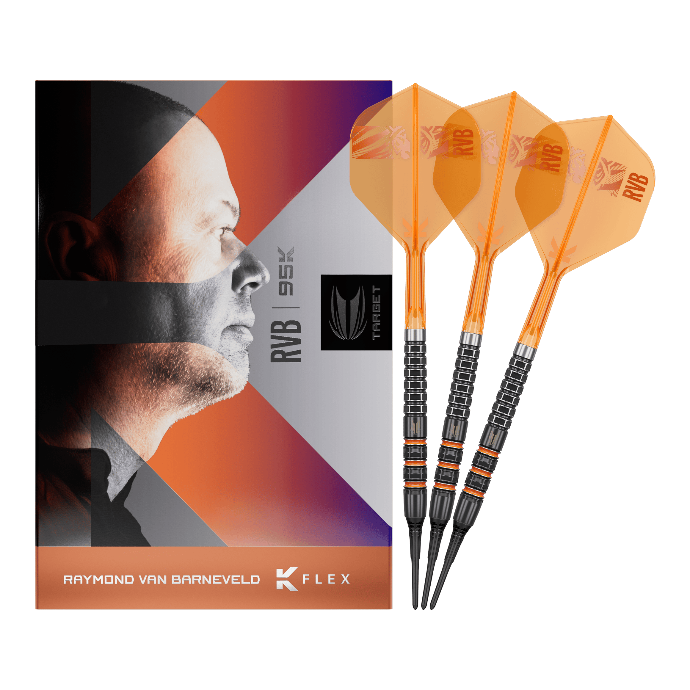 Target Raymond Van Barneveld 95K soft darts - 20g Target Raymond Van Barneveld 95K soft darts - 20g