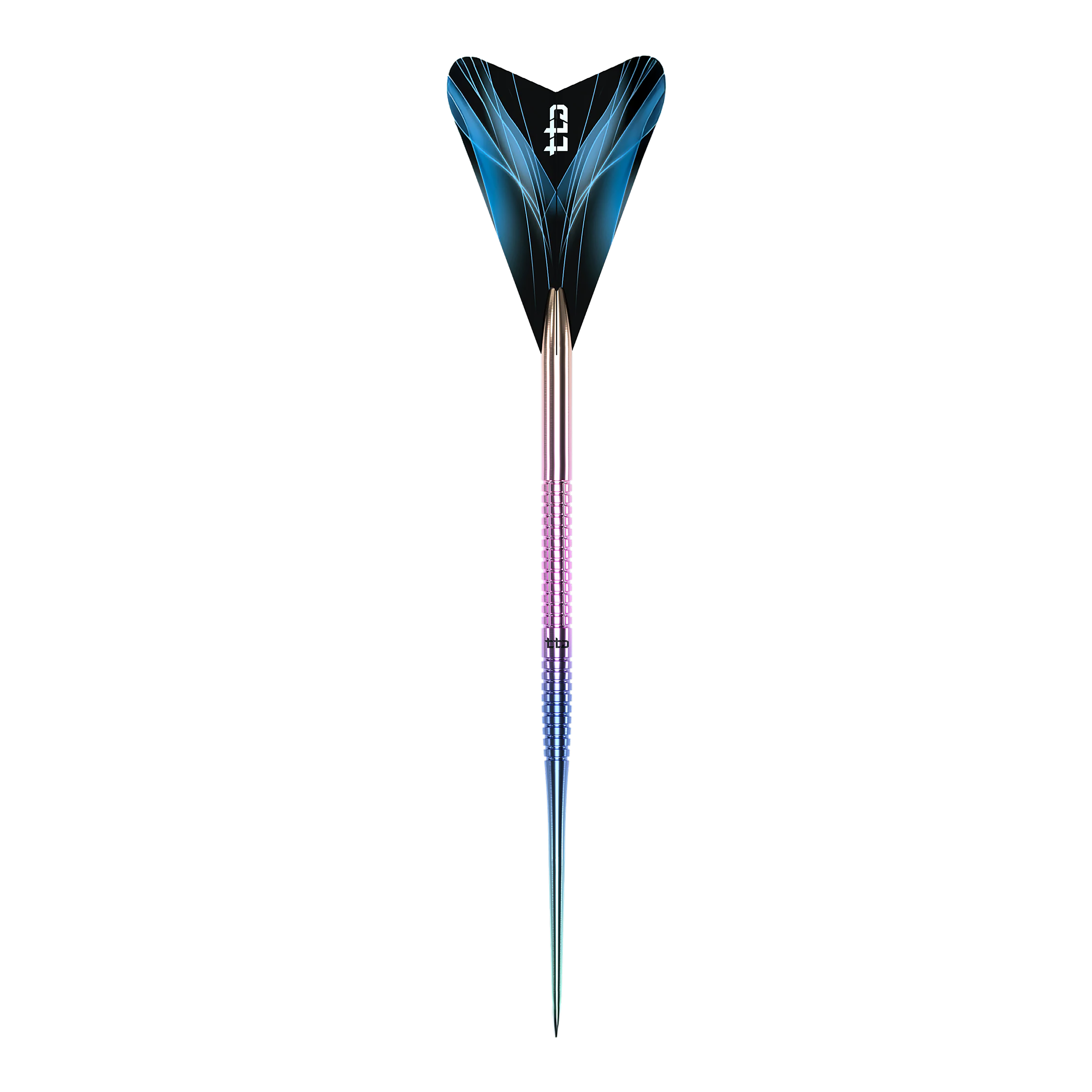 Caliburn TTD Complete Titanium T1 Rainbow Steeldarts - 5g Hier sieht man den Caliburn TTD Complete Titanium T1 Rainbow Steeldarts - 5g. Der Dartpfeil ist besonders durch sein farbenfrohes Aussehen.