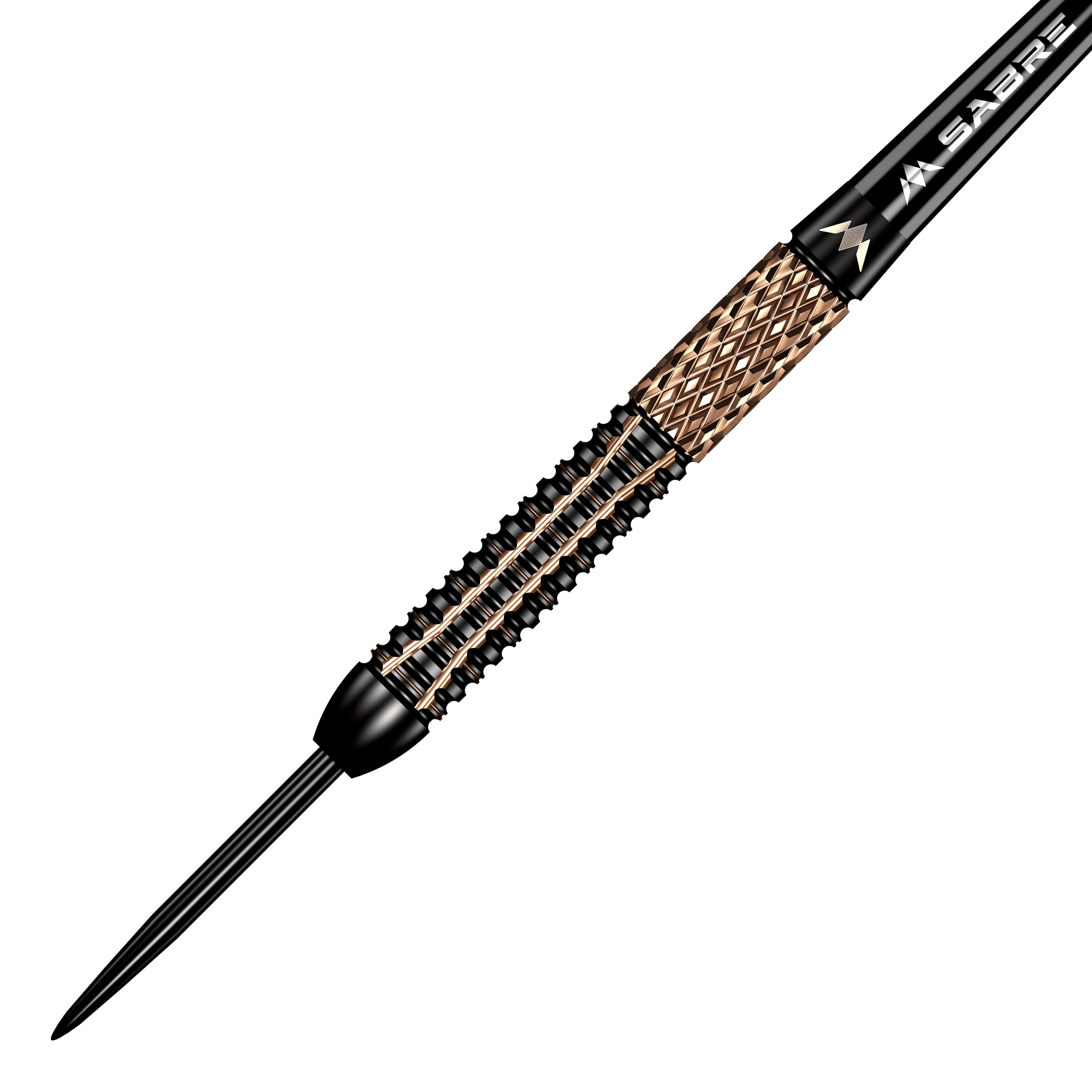 Mission Horus Steeldarts Das Bild zeigt den Mission Horus Steeldart mit einer detailreichen und strukturierten Oberfläche. Der Dart ist in Schwarz und Gold gehalten und wirkt besonders hochwertig.