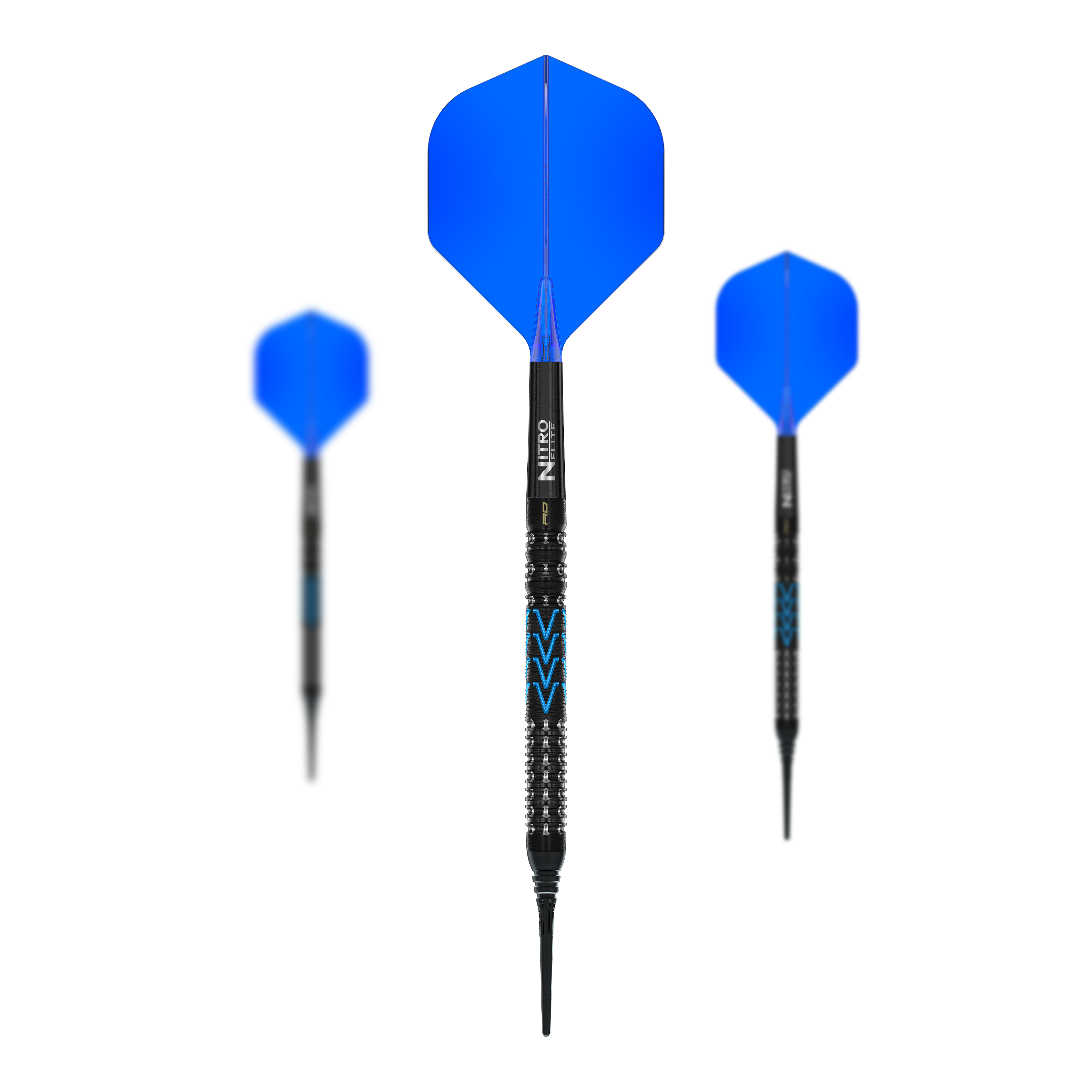 Das Bild zeigt die Red Dragon Amp Tapered Softdarts mit 20g Gewicht. Diese Softdarts sind für Präzision und Leistung entworfen.