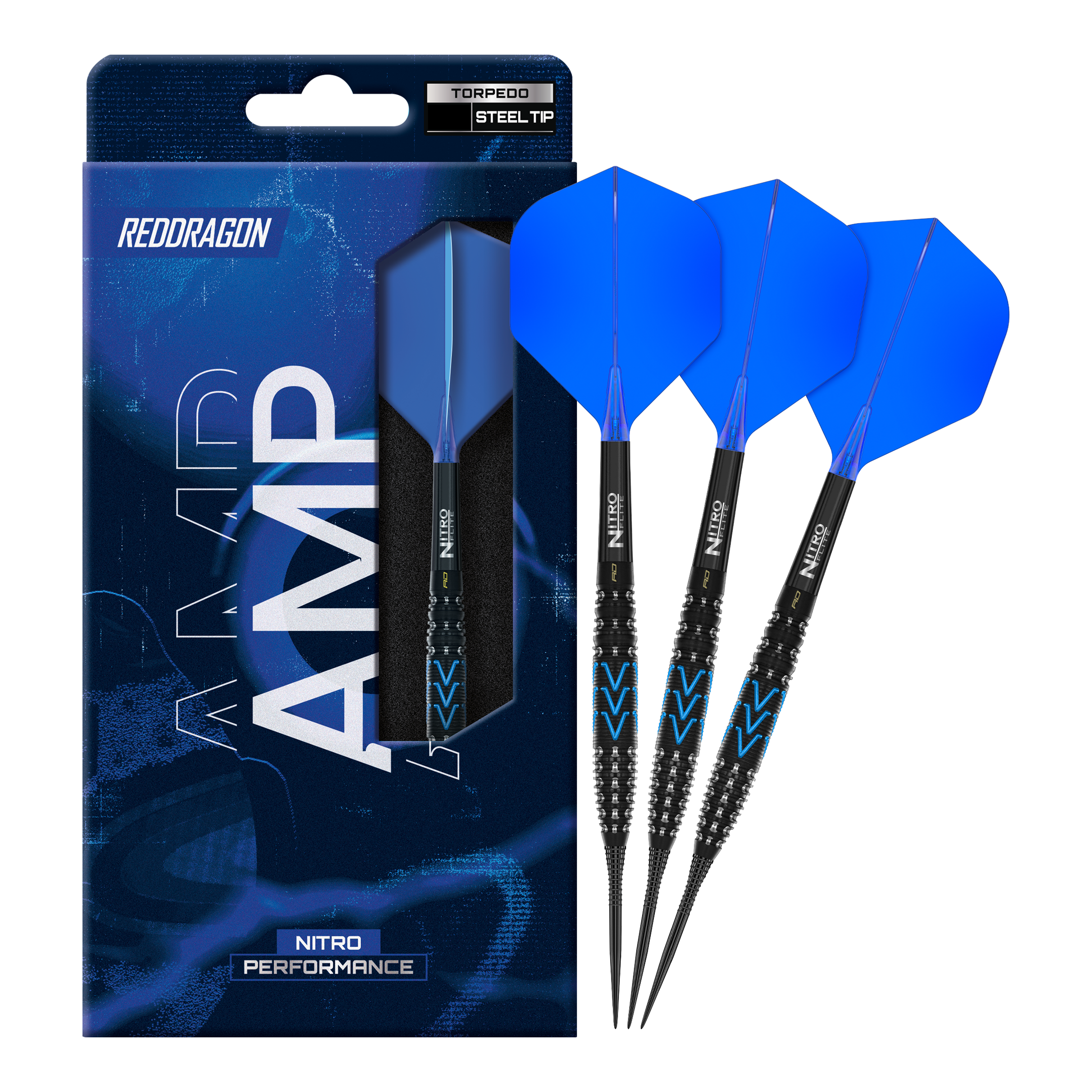 Red Dragon Amp Torpedo Steel Darts Hier ist der Red Dragon Amp Torpedo Steeldarts abgebildet. Es handelt sich um komplette Steeldarts in sportlichem Look.