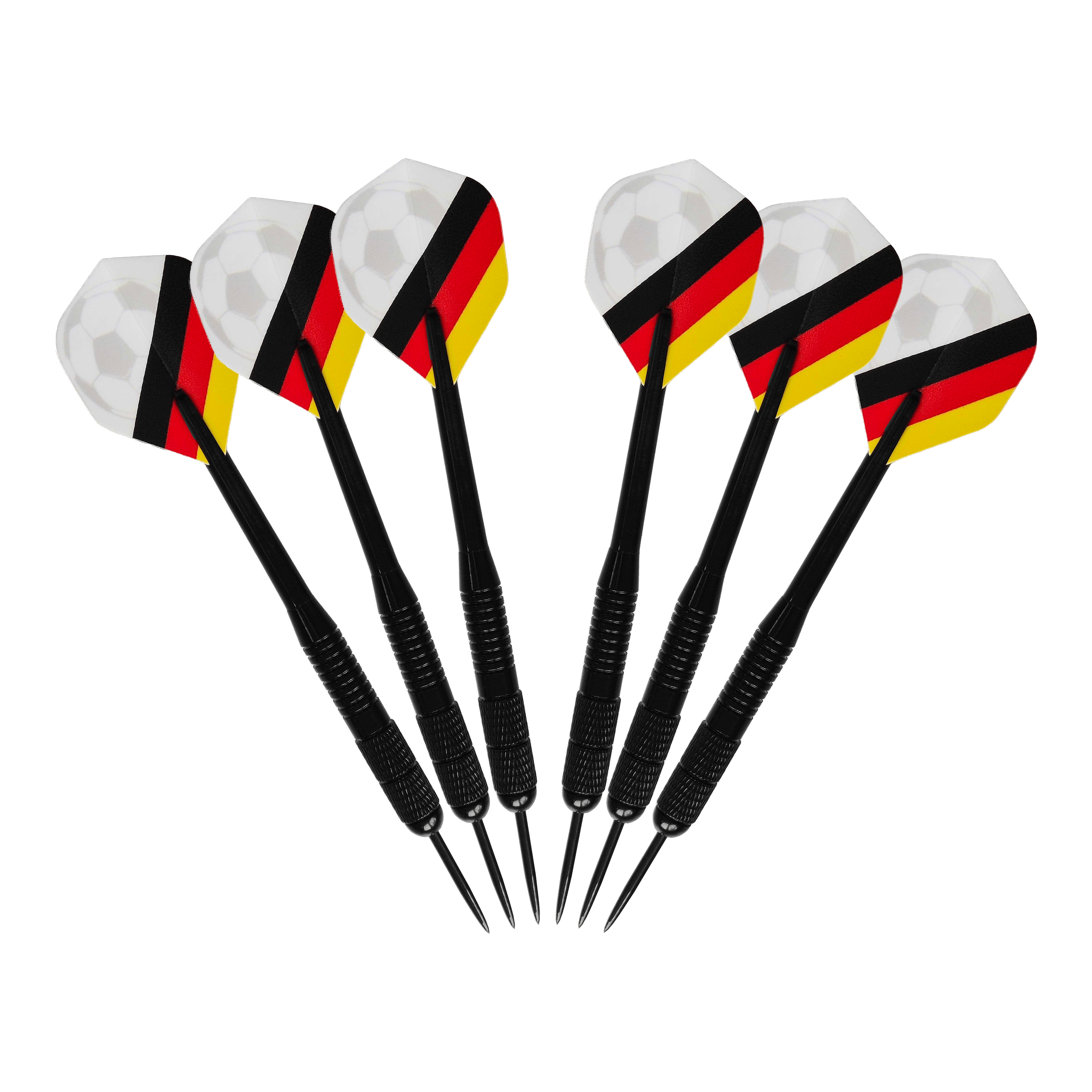 McDart Kick-off Football Bundle Das Bild zeigt das McDart Anpfiff Fußball Bundle. Es handelt sich um ein Produkt für Fußball-Fans, das mehrere Artikel umfasst.