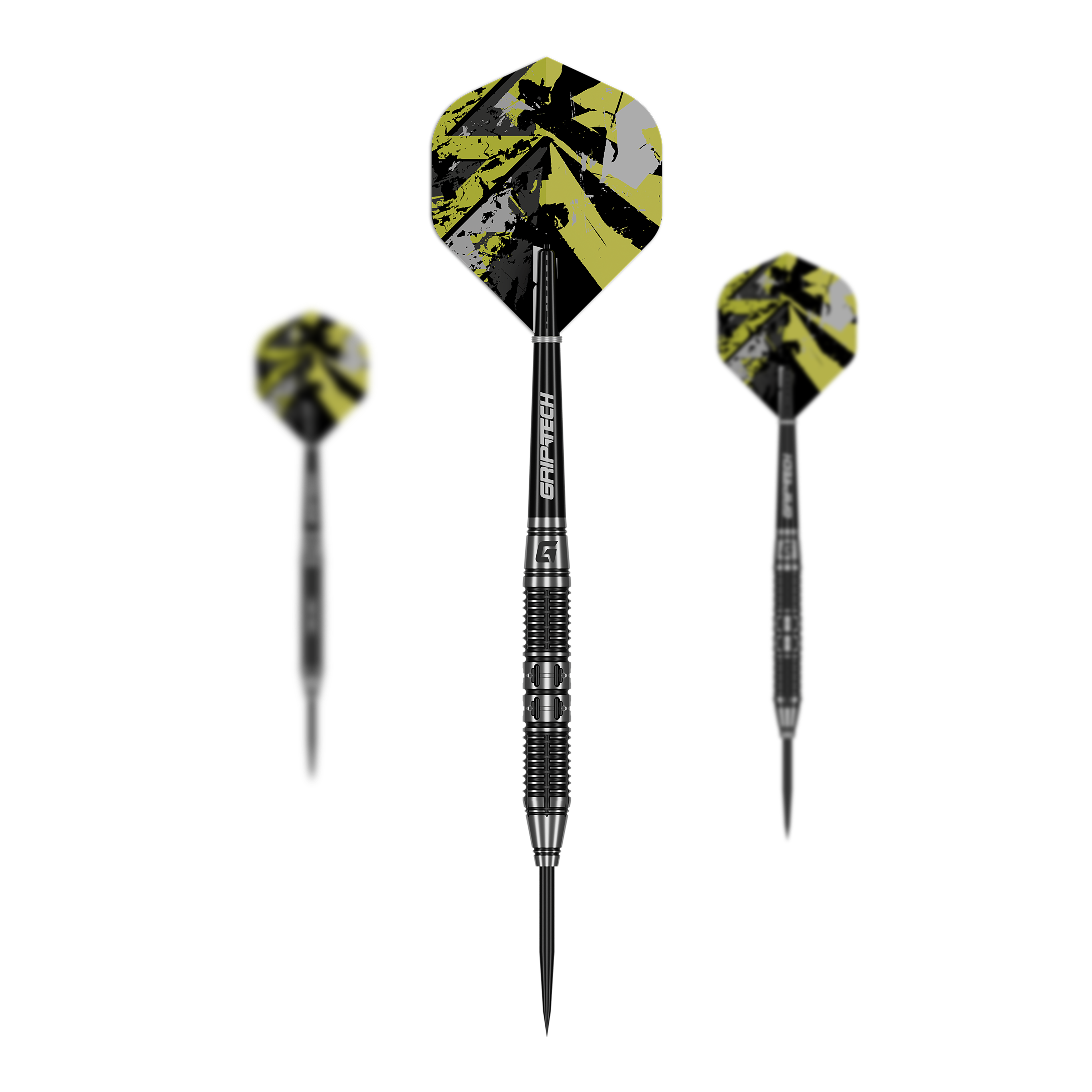 GOAT Dumbbell Steel Darts Auf dem Foto ist das Set GOAT Dumbbell Steeldarts zu sehen. Das Set enthält mehrere Steeldarts.