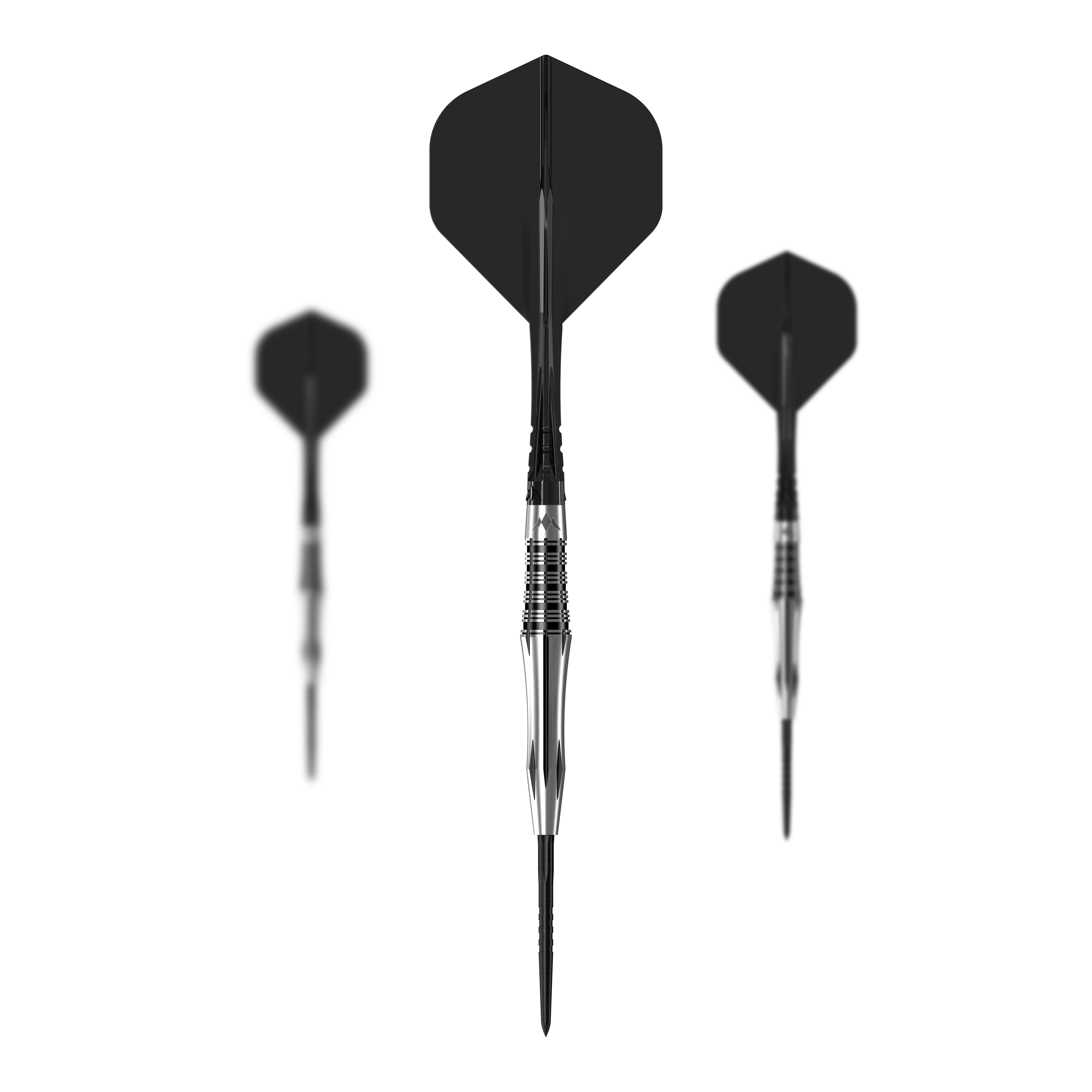 Mission Katana Steel Darts Auf dem Bild ist ein Set der Mission Katana Steeldarts abgebildet. Das Produkt besteht aus mehreren Steeldarts im Set.