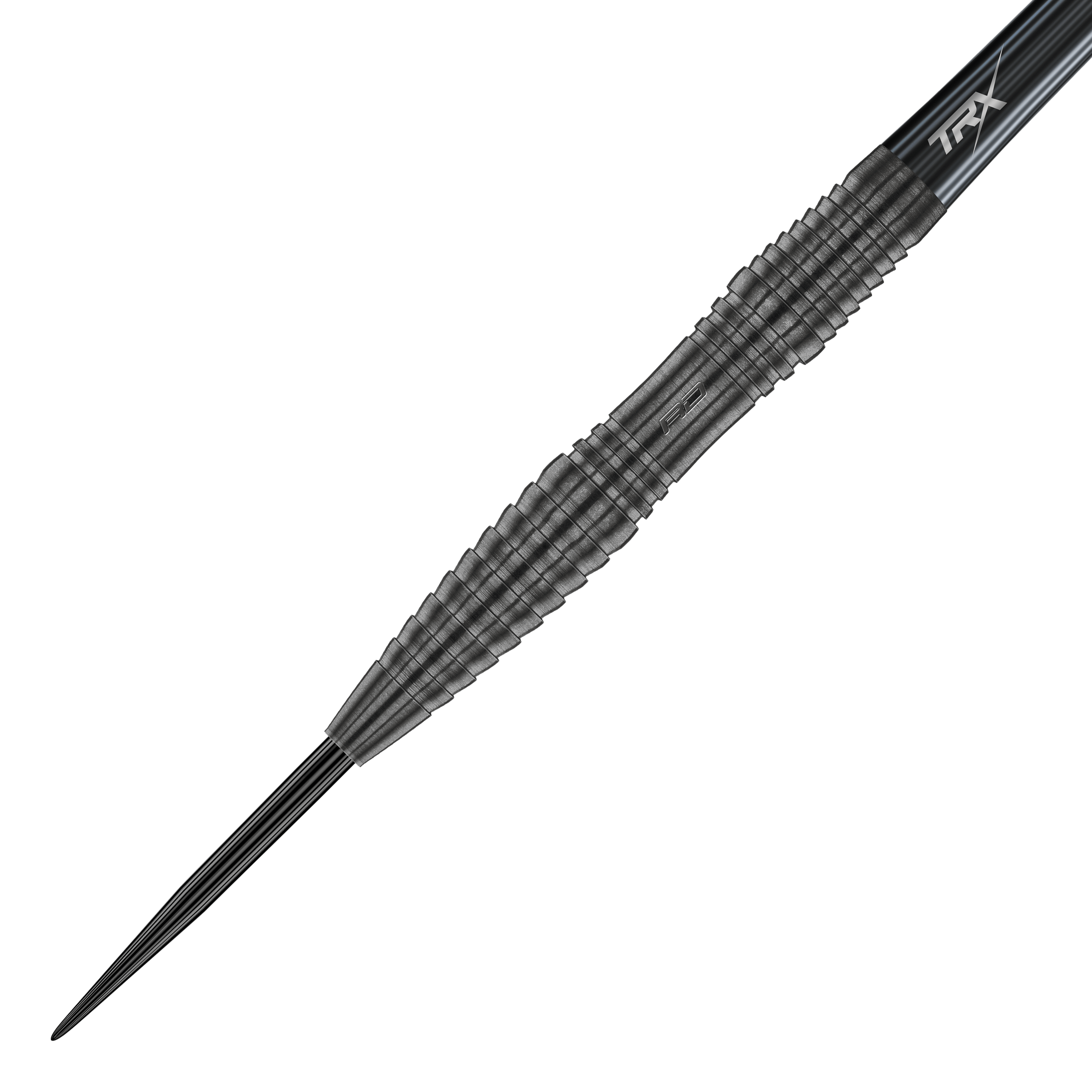 Red Dragon Seren 3 Onyx Steeldarts Das Bild zeigt einen Red Dragon Seren 3 Onyx Steeldart. Der Dartpfeil hat ein elegantes, schwarzes Design mit präzisen Rillen für besseren Halt.