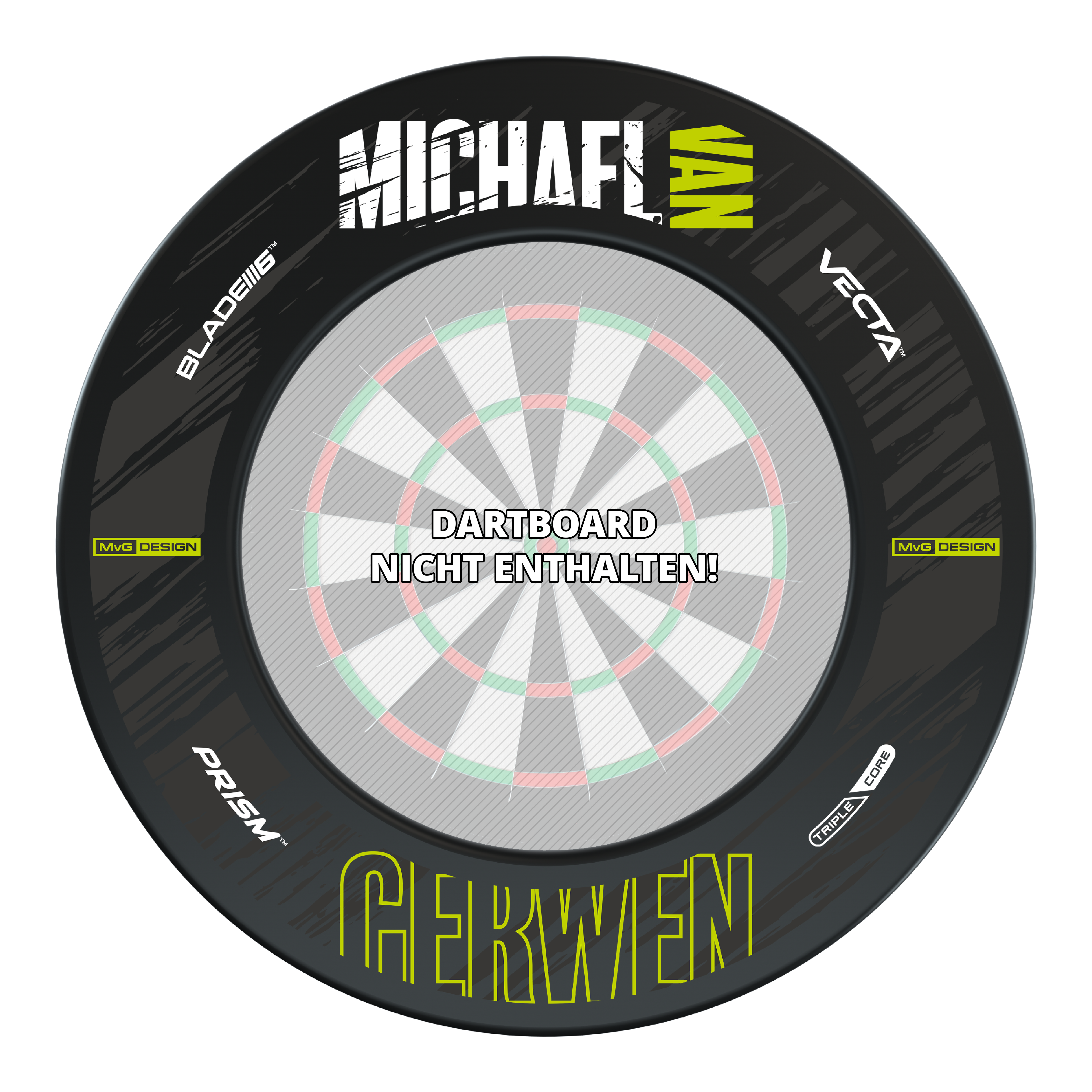 Winmau MvG Retro Design Dartboard Surround