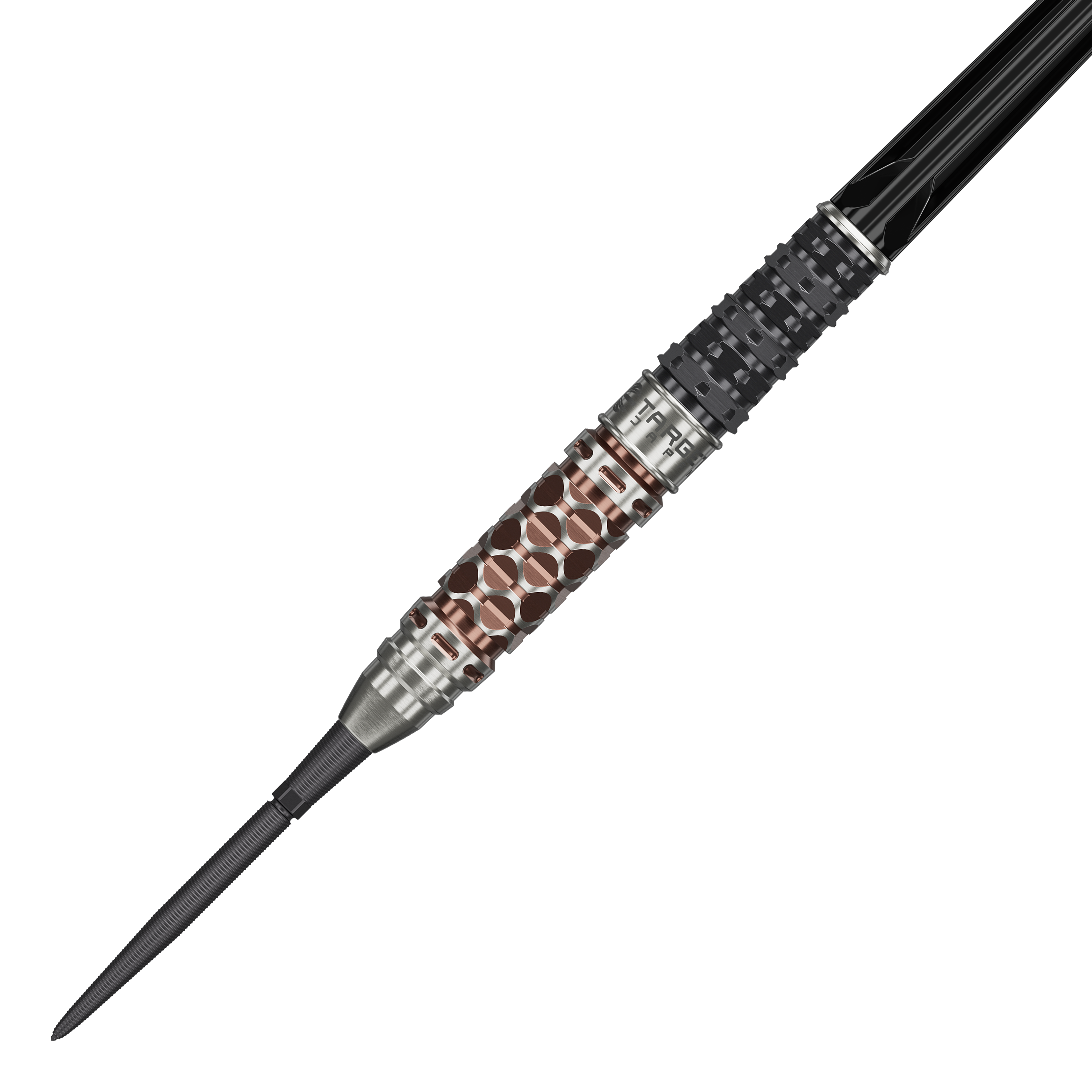 Target Japan Charis GEN6 Swiss Point Steel Darts - 23g Abgebildet sind die Target Japan Charis GEN6 Swiss Point Steeldarts - 23g. Die spezielle Form und die Details der Darts sind gut zu erkennen.