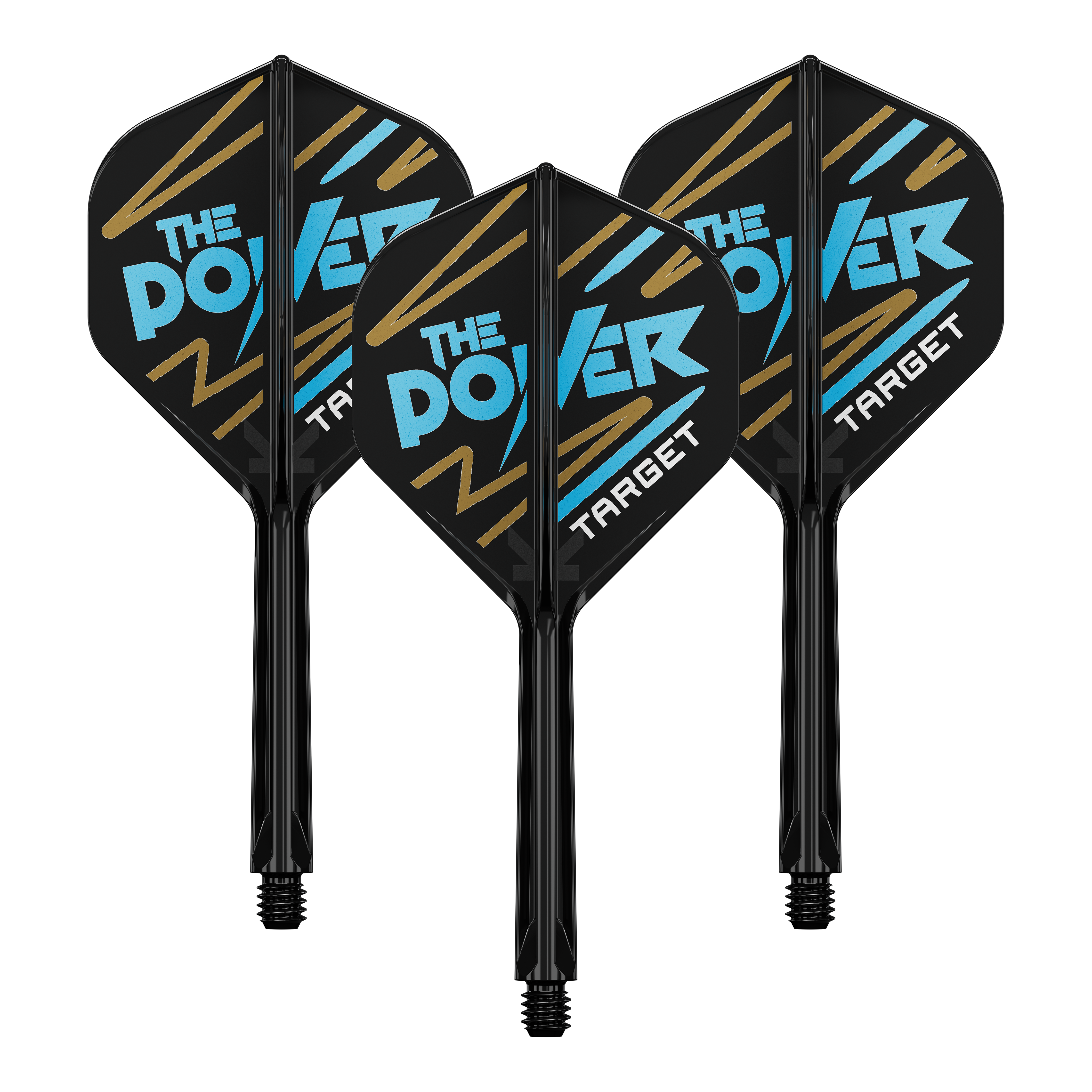 Dieses Bild zeigt eine Packung Target K-Flex Phil Taylor No2 Standard Flights mit einer Länge von 33 mm. Es handelt sich um Zubehör für Dartscheiben oder Dartpfeile.