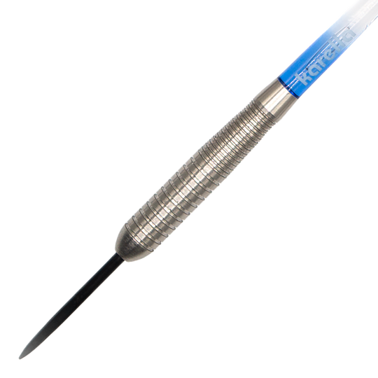 Das Bild zeigt die Karella Comic Line CL-4 Steeldarts - 23g. Diese Darts sind für präzises Werfen entwickelt.