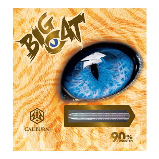 Caliburn Big Cats Ocelot steel darts Caliburn Big Cats Ozelot Steeldarts mit einem Gewicht von 23g. Das Bild zeigt die Steeldarts aus einer anderen Perspektive.