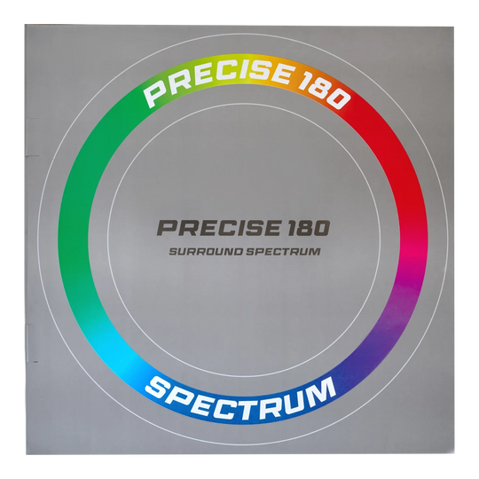 Precise 180 Spectrum Dartboard Surround Zu sehen ist der Precise 180 Spectrum Dartboard Surround. Dieser Surround schützt die Wand beim Dartspielen.