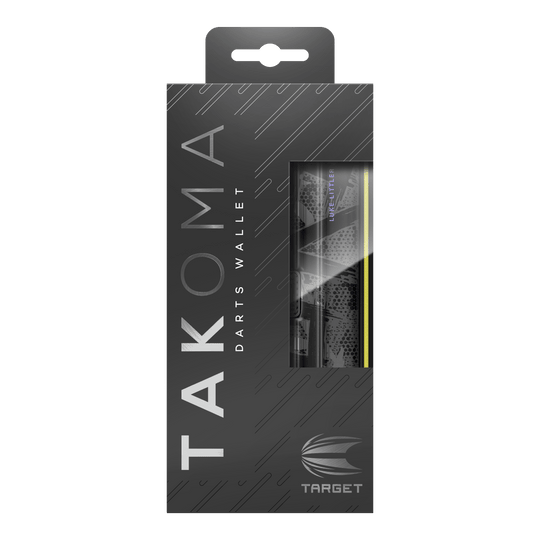Takoma Ghost Series Luke Littler dart case Das Bild zeigt das Takoma Ghost Series Luke Littler Dartcase. Das Dartcase kommt aus einer speziellen Sammlung und ist für Dartspieler entworfen.