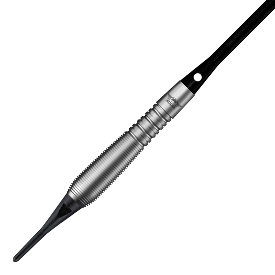 Gezeigt werden die Bulls NL Chaos Blue Softdarts - 19g. Die Darts haben ein blaues Design und sind für elektronische Dartboards bestimmt.