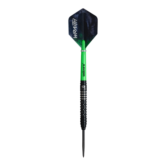 Abgebildet ist das Produkt Unicorn Wraith Cameron Menzies Steeldarts - 23g. Die Steeldarts sind in einer 23-Gramm-Ausführung zu sehen.