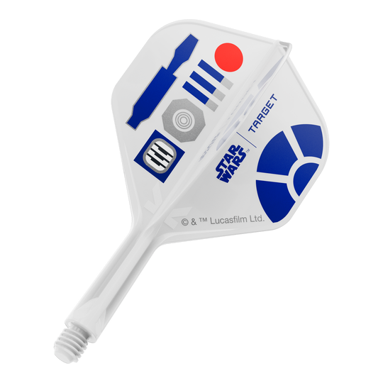 Target Star Wars K-Flex R2D2 No2 Standard Flights Dieses Bild ist einem Produkt mit dem Dateinamen 410513_Target_StarWars_KFlex_R2D2_No2_Standard_Flights_Short_19mm_1 zugeordnet. Es handelt sich wahrscheinlich um einen kurzen Dart-Flight im Star Wars R2D2 Look.