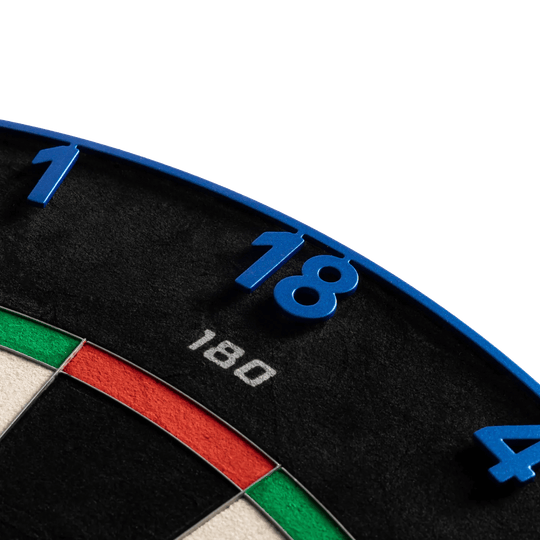 Precise 180 Endorphine steel dartboard with number ring - Arctic Blue Abgebildet ist das Precise 180 Endorphine Steeldartboard mit Nummernring - Arctic Blue. Die Scheibe eignet sich ideal für Turnier- und Freizeitspieler.