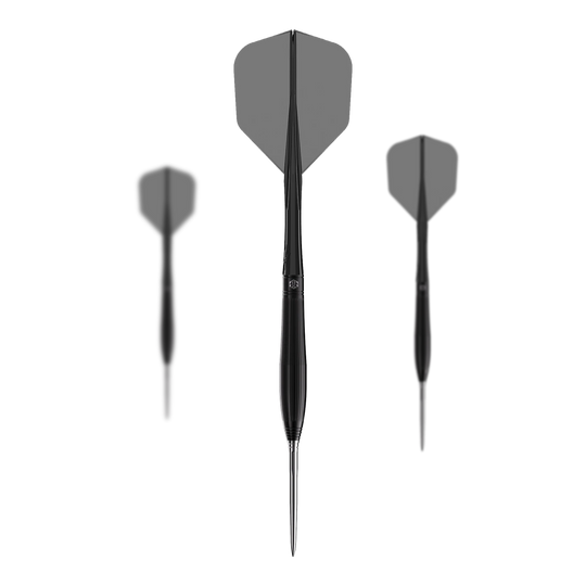 Caliburn Chord C3 steel darts - 22.5g Das Bild zeigt ein Set der Caliburn Chord C3 Steeldarts mit 22,5g. Diese Dartpfeile sind für präzises Spielen entwickelt.