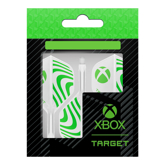 Target Xbox K-Flex No2 Standard Flights - White Das Foto zeigt die Target Xbox K-Flex No2 Standard Flights - Weiß. Die Dart-Flights sind weiß und für Xbox entworfen.